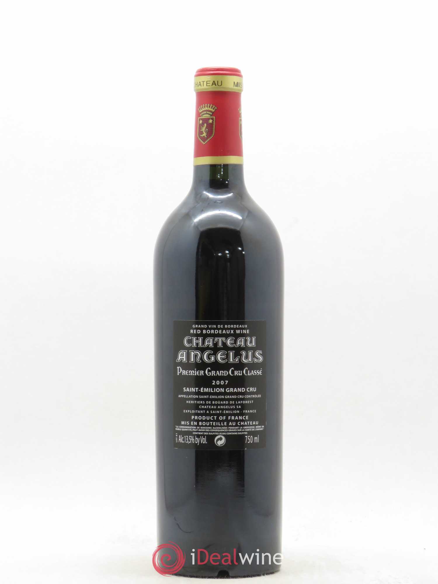 Château Angélus 1er Grand Cru Classé A 2007 - Lot de 1 bouteille - 1