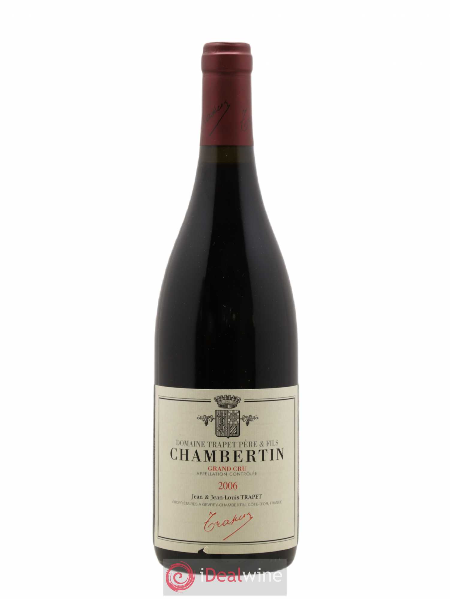 Chambertin Grand Cru Domaine Trapet 2006 - Lot de 1 bouteille - 0