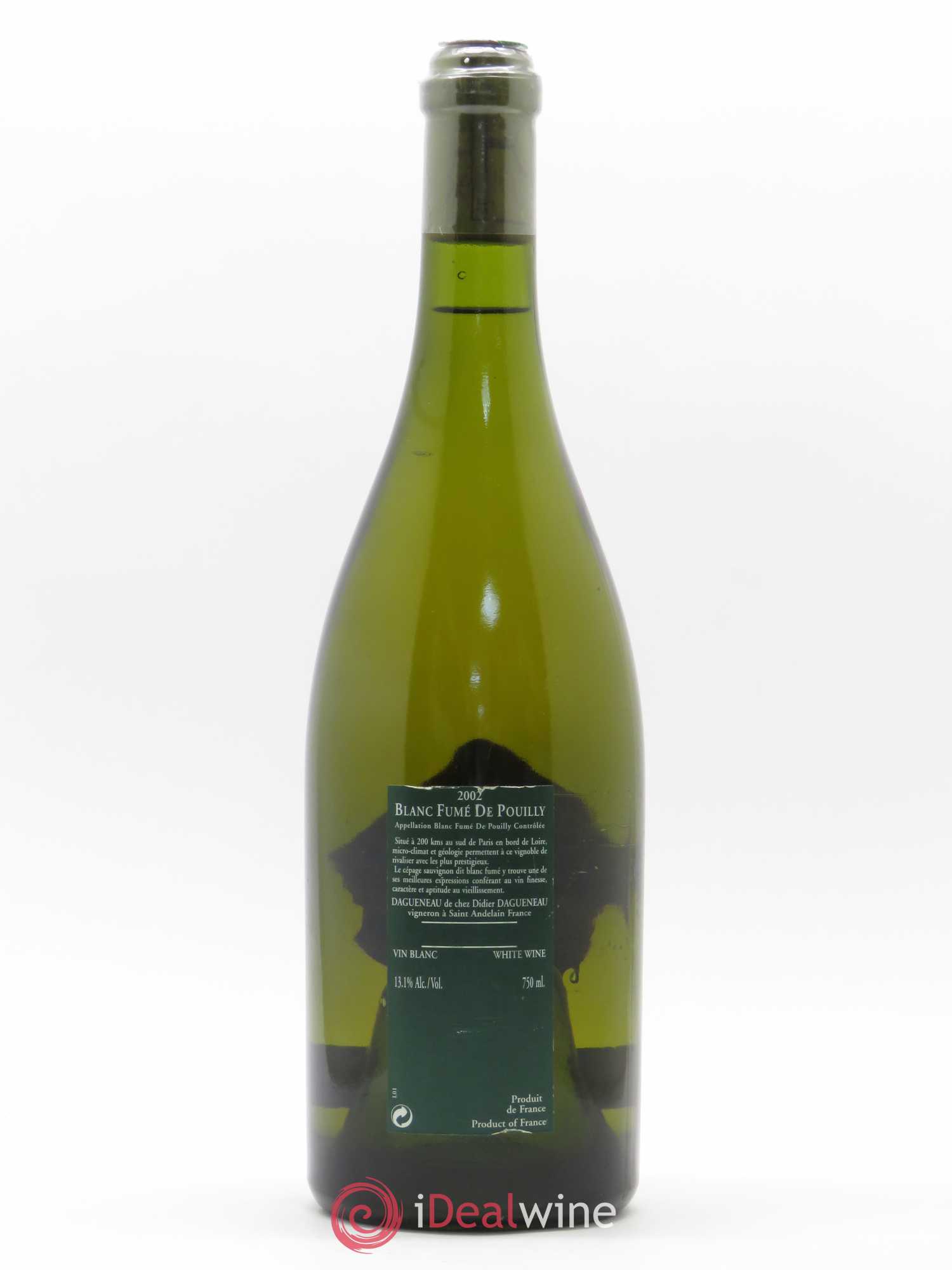 Vin de France (anciennement Pouilly-Fumé) Silex Dagueneau (Domaine Didier - Louis-Benjamin) 2002 - Lot de 1 bouteille - 1