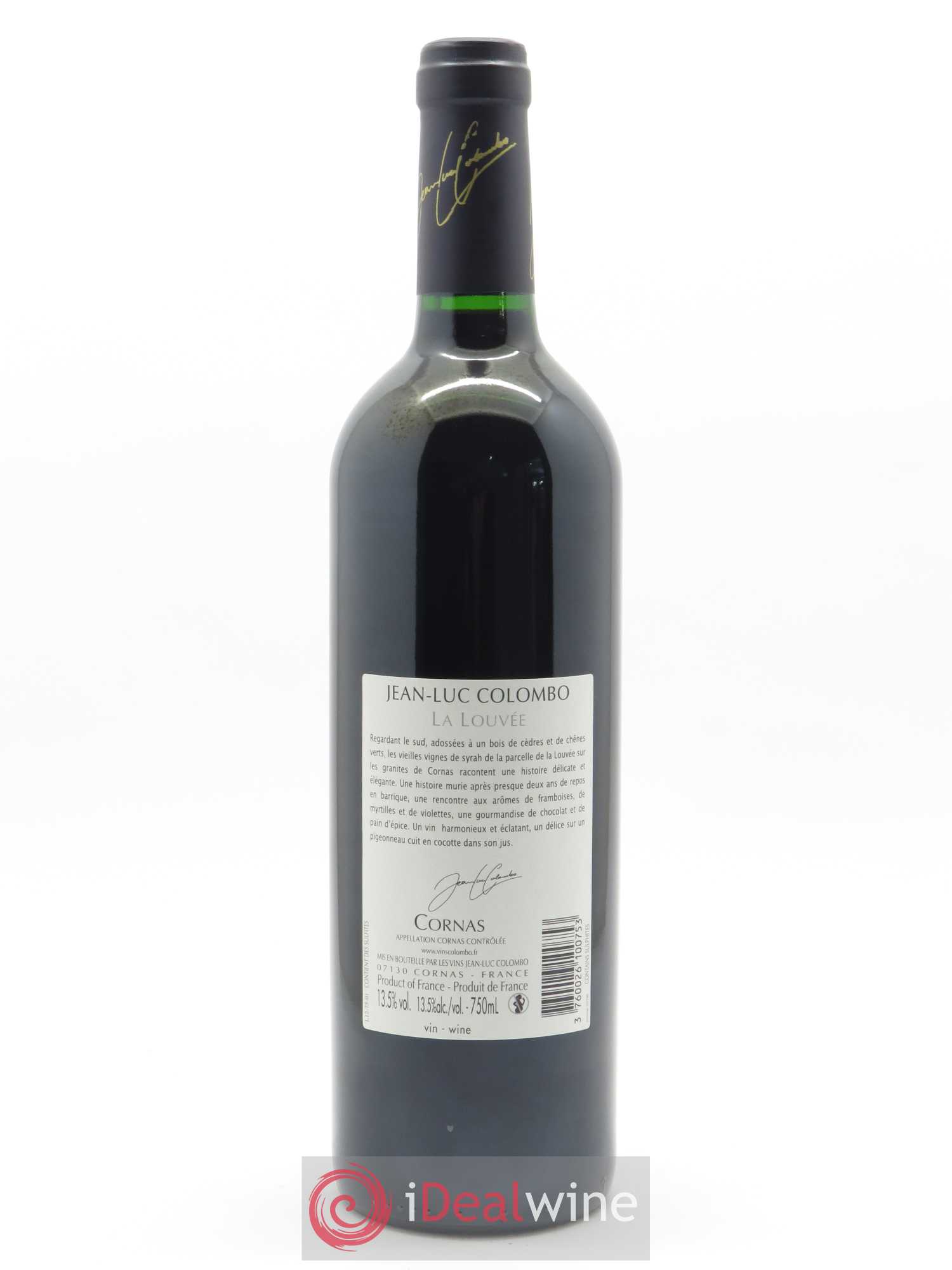 Cornas La Louvée Jean-Luc Colombo 2010 - Lot de 1 bouteille - 1
