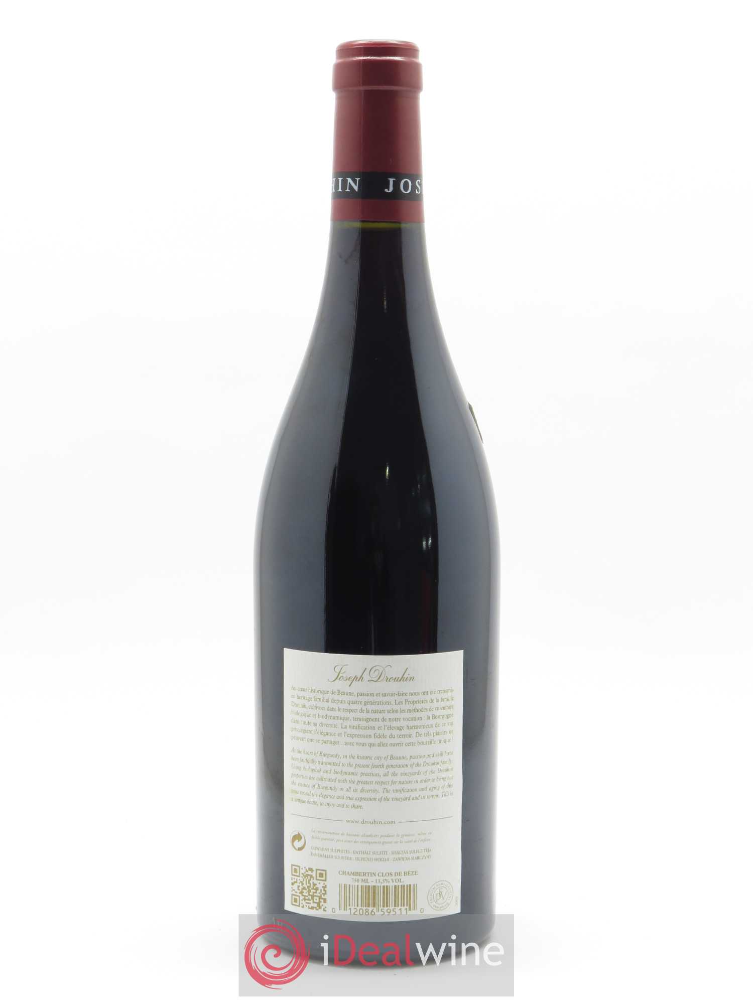 Chambertin Clos de Bèze Grand Cru Joseph Drouhin 2010 - Lot de 1 bouteille - 1