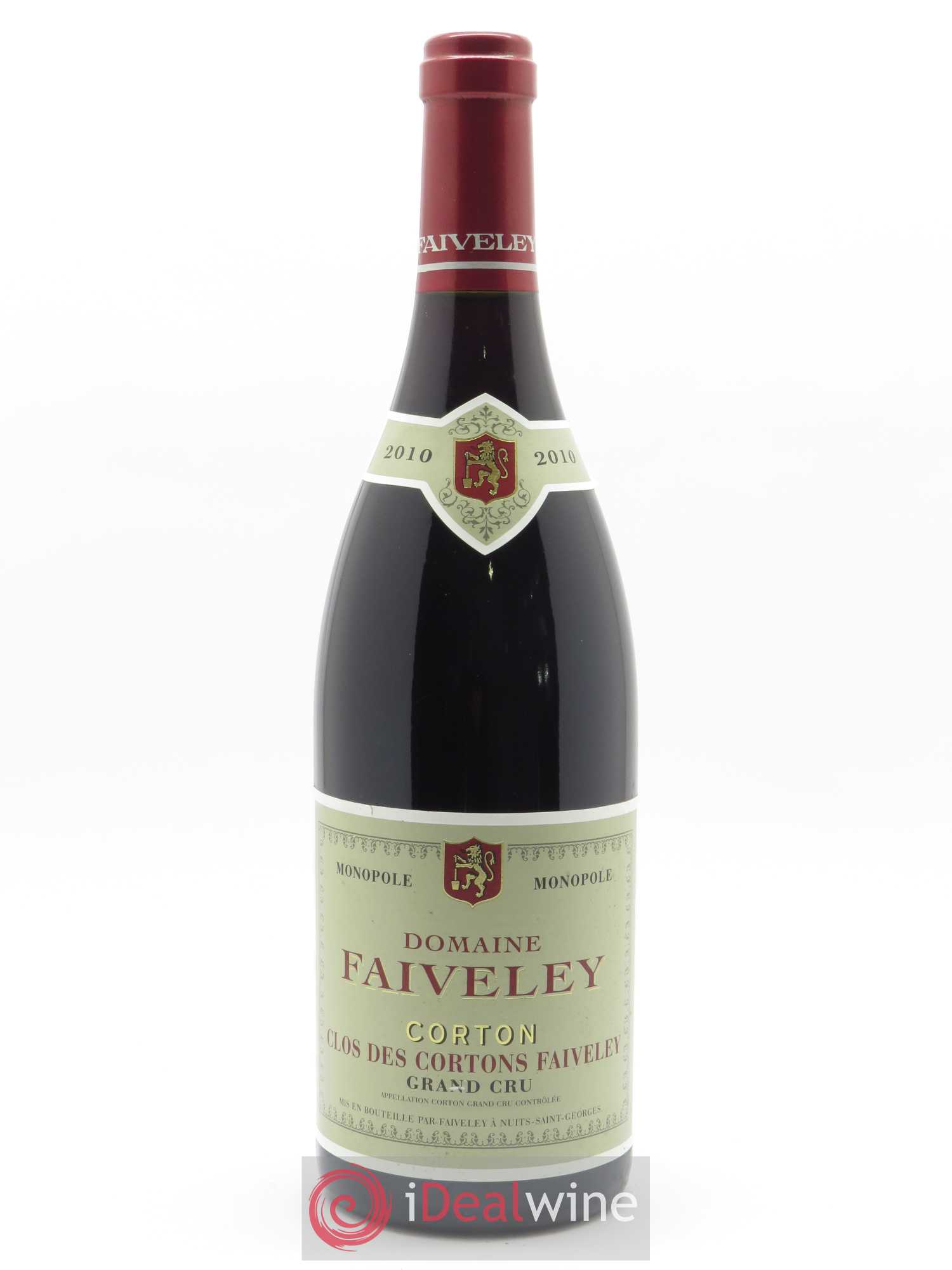 Corton Grand Cru Clos des Cortons Faiveley 2010 - Lot de 1 bouteille - 0