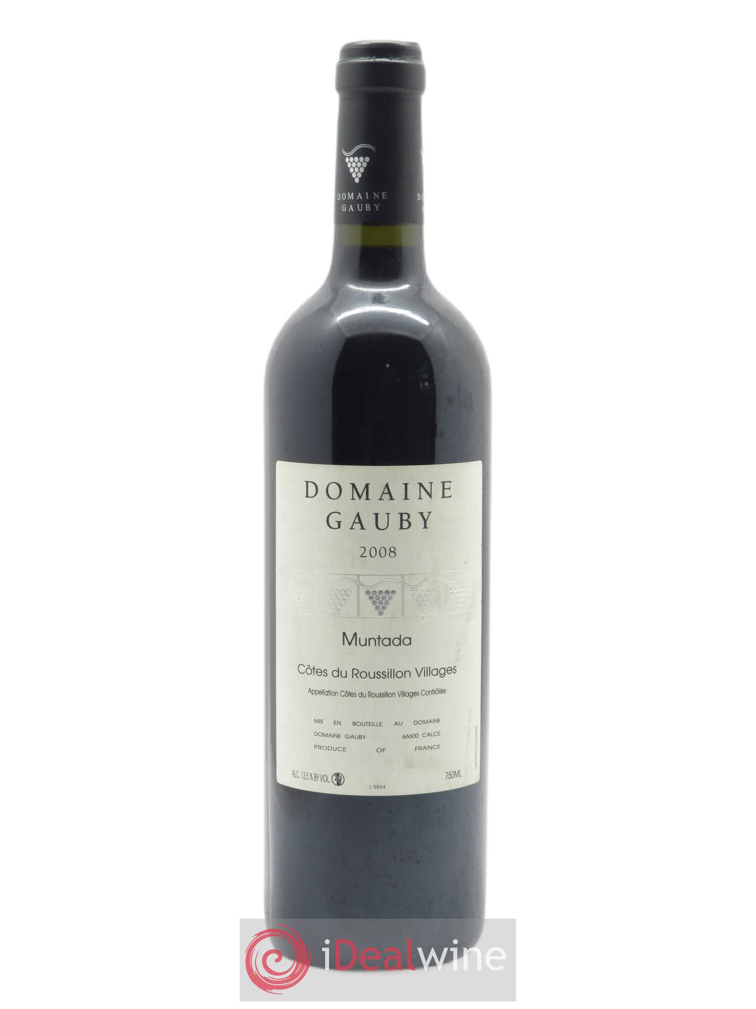 Côtes Catalanes (anciennement Côtes du Roussillon Villages) La Muntada Gauby (Domaine) 2008 - Lot de 1 bouteille - 0