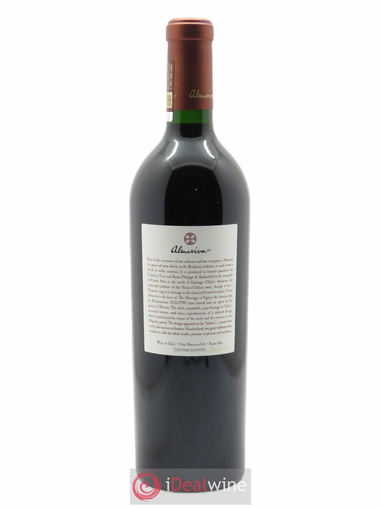 Chili Almaviva Baron P. de Rothschild Concha y Toro  2019 - Lotto di 1 bottiglia - 1
