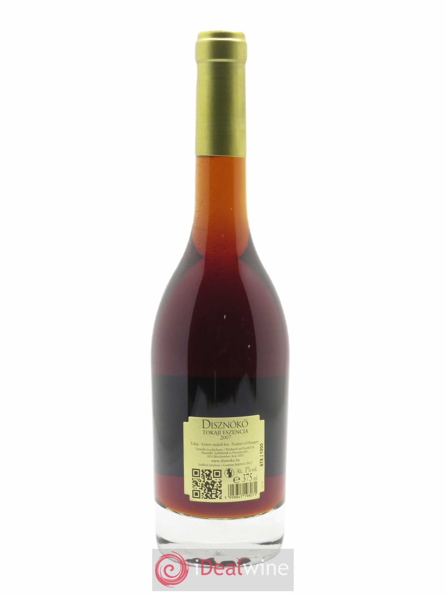 Tokaji Eszencia Disznoko (Domaine) 2007 - Lot de 1 demi bouteille - 2