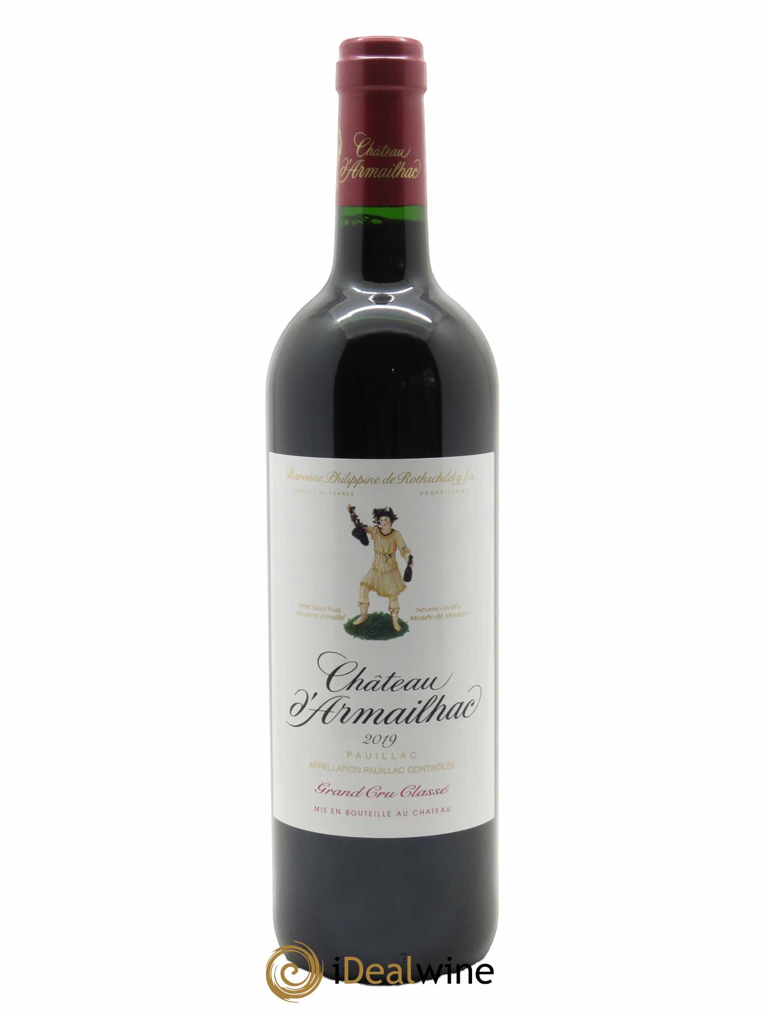 Château d' Armailhac - Mouton Baron(ne) Philippe 5ème Grand Cru Classé (OWC if 6 bts) 2019 - Lot of 1 bottle - 0