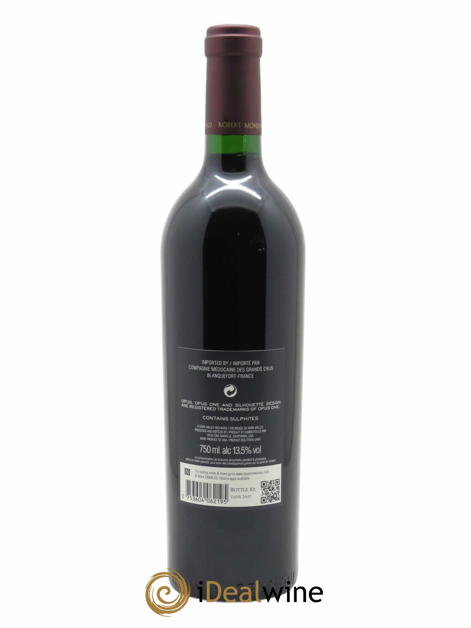 Napa Valley Opus One Robert Mondavi (OWC if 6 bt) 2019 - Lot of 1 bottle - 1