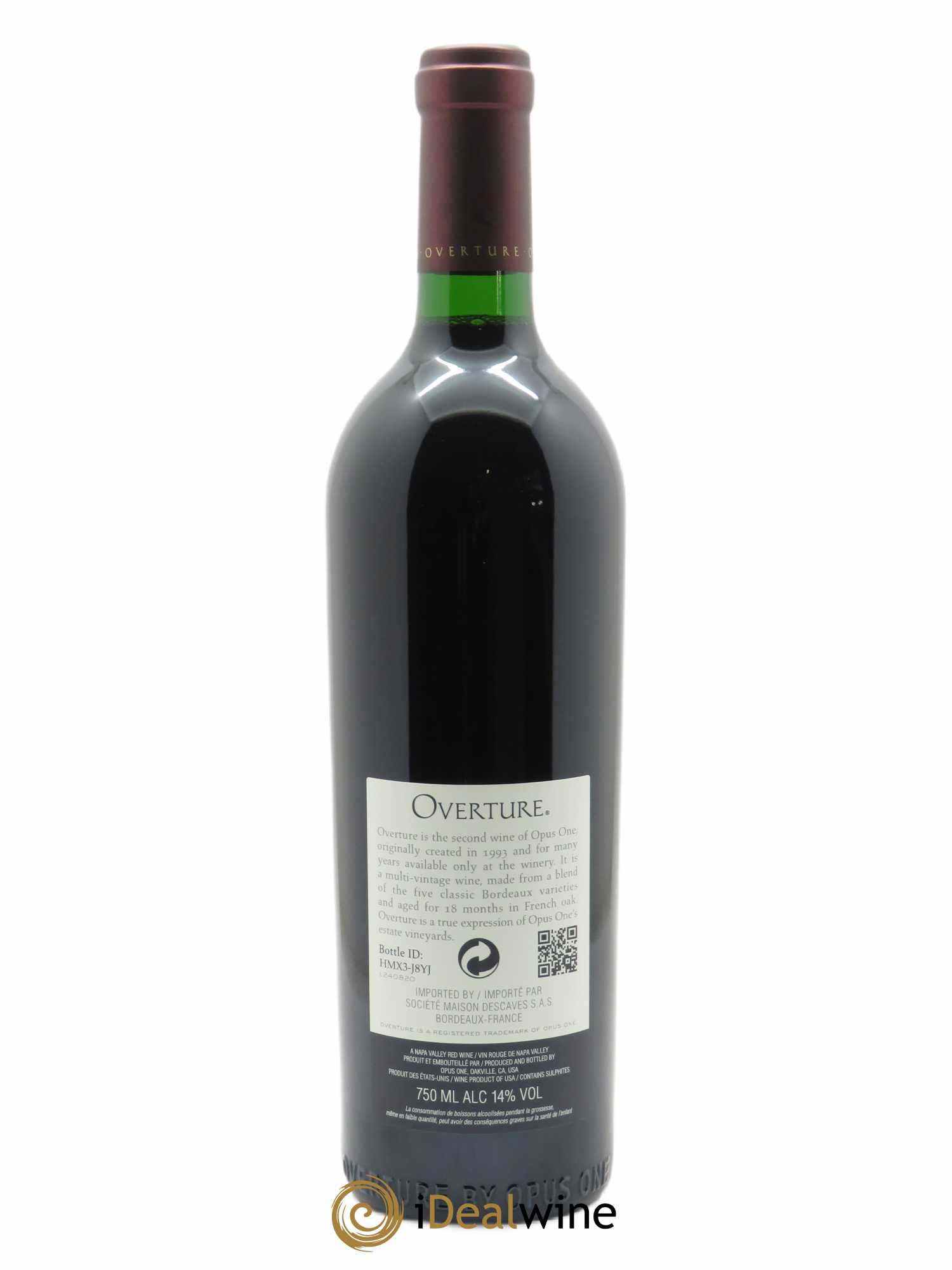 Napa Valley Opus One Overture Robert Mondavi (Original-Holzkiste ab 6 St.) - Posten von 1 Flasche - 1