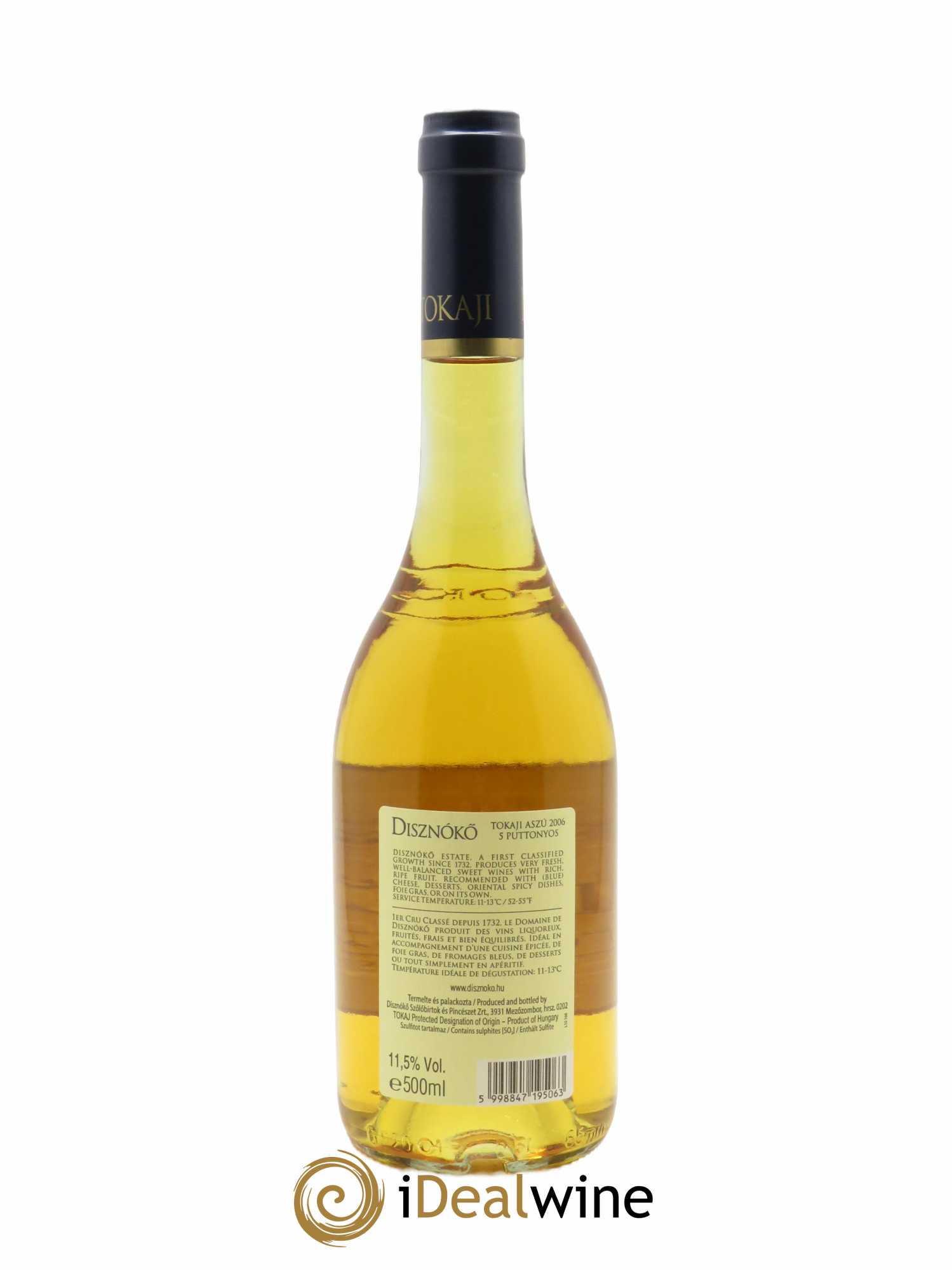 Tokaj Coffret 3 bouteilles 5 Puttonyos Vertical Collection n°2 Disznoko (Domaine) - Lot of 1 bottle - 7