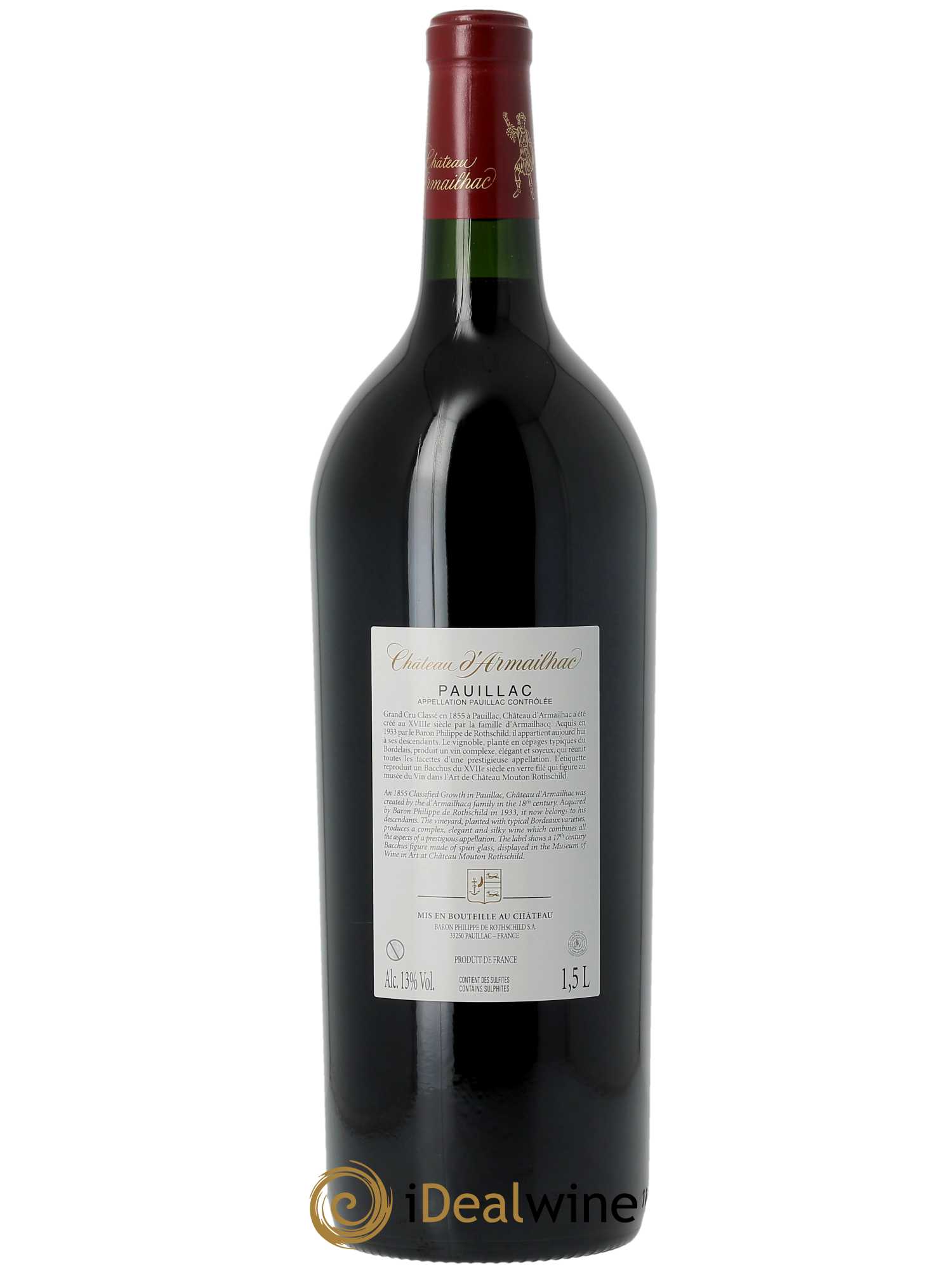 Château d' Armailhac - Mouton Baron(ne) Philippe 5ème Grand Cru Classé (OWC if 3 MG) 2020 - Lot of 1 magnum - 1