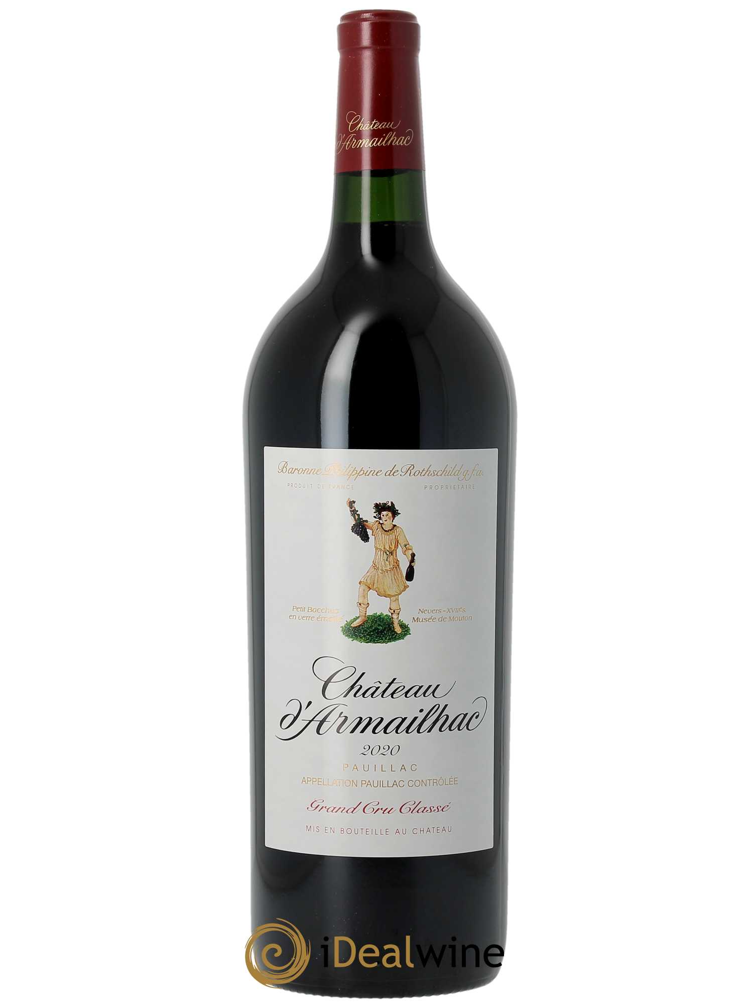 Château d' Armailhac - Mouton Baron(ne) Philippe 5ème Grand Cru Classé (OWC if 3 MG) 2020 - Lot of 1 magnum - 0