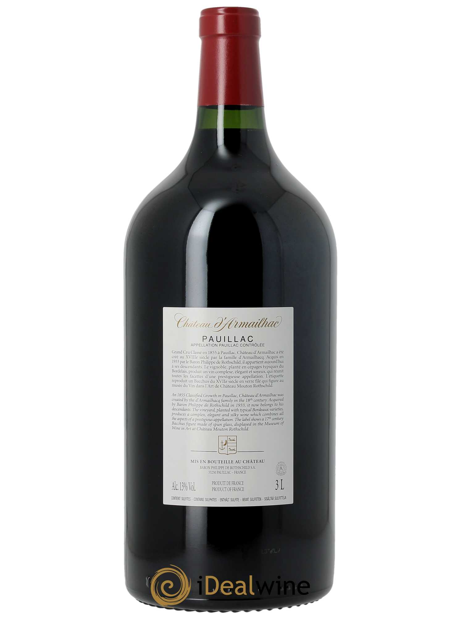 Château d' Armailhac - Mouton Baron(ne) Philippe 5ème Grand Cru Classé 2020 - Lot of 1 double magnum - 2