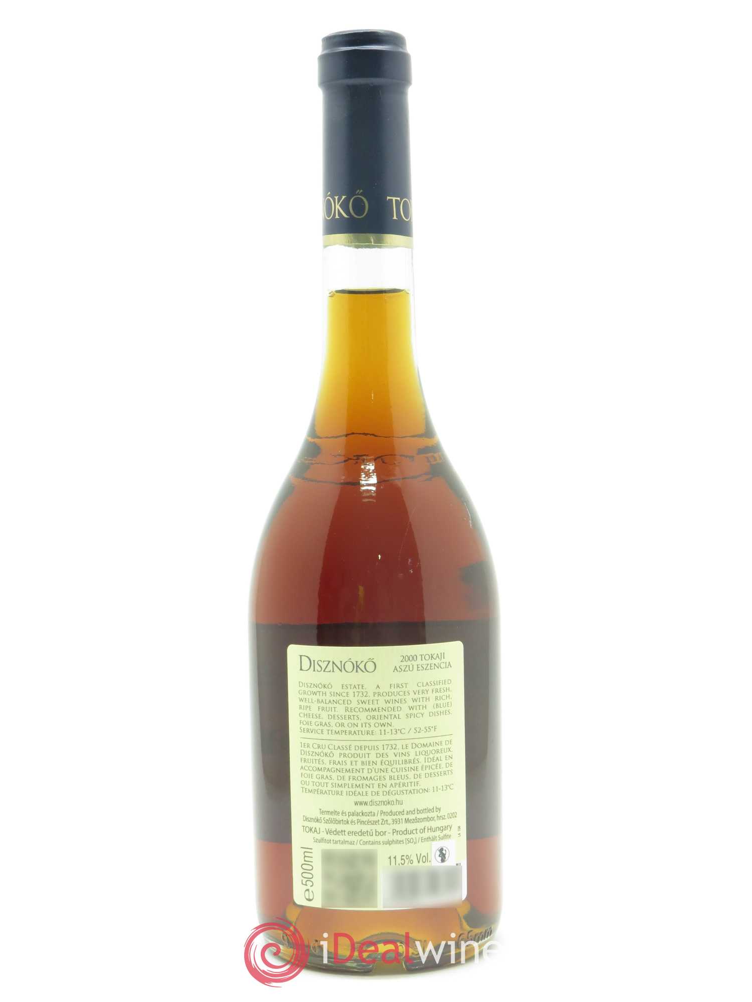 Tokaji Eszencia Disznoko (Domaine) (50cl) 2000 - Lot de 1 bouteille - 1