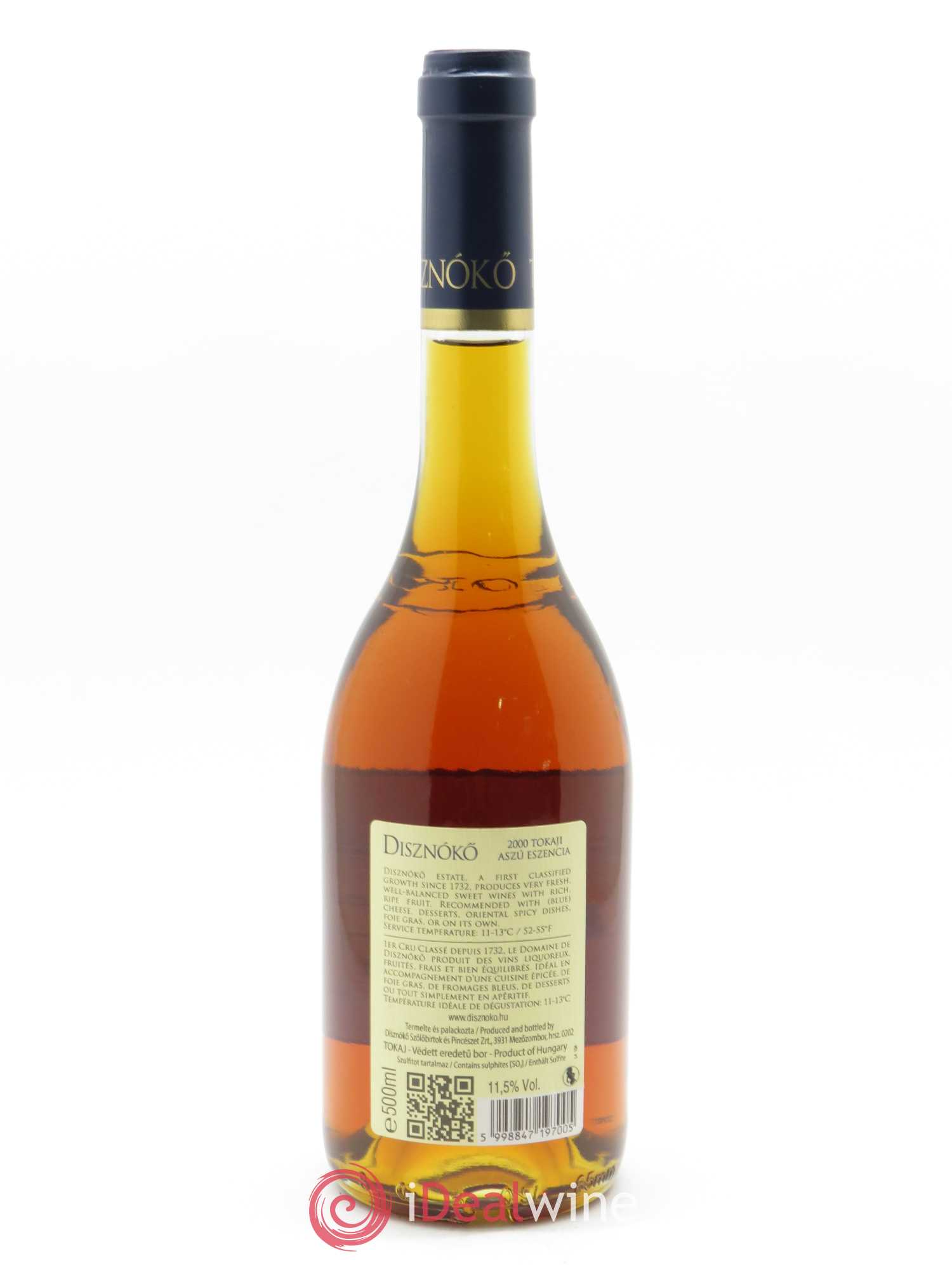 Tokaji Aszu Eszencia Disznoko (Domaine) (50cl) 2000 - Lot de 1 bouteille - 1