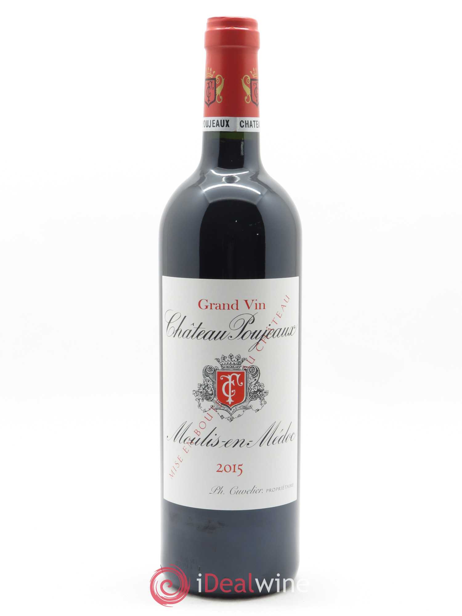 Château Poujeaux (CBO à partir de 12 bts) 2015 - Lot de 1 bouteille - 0
