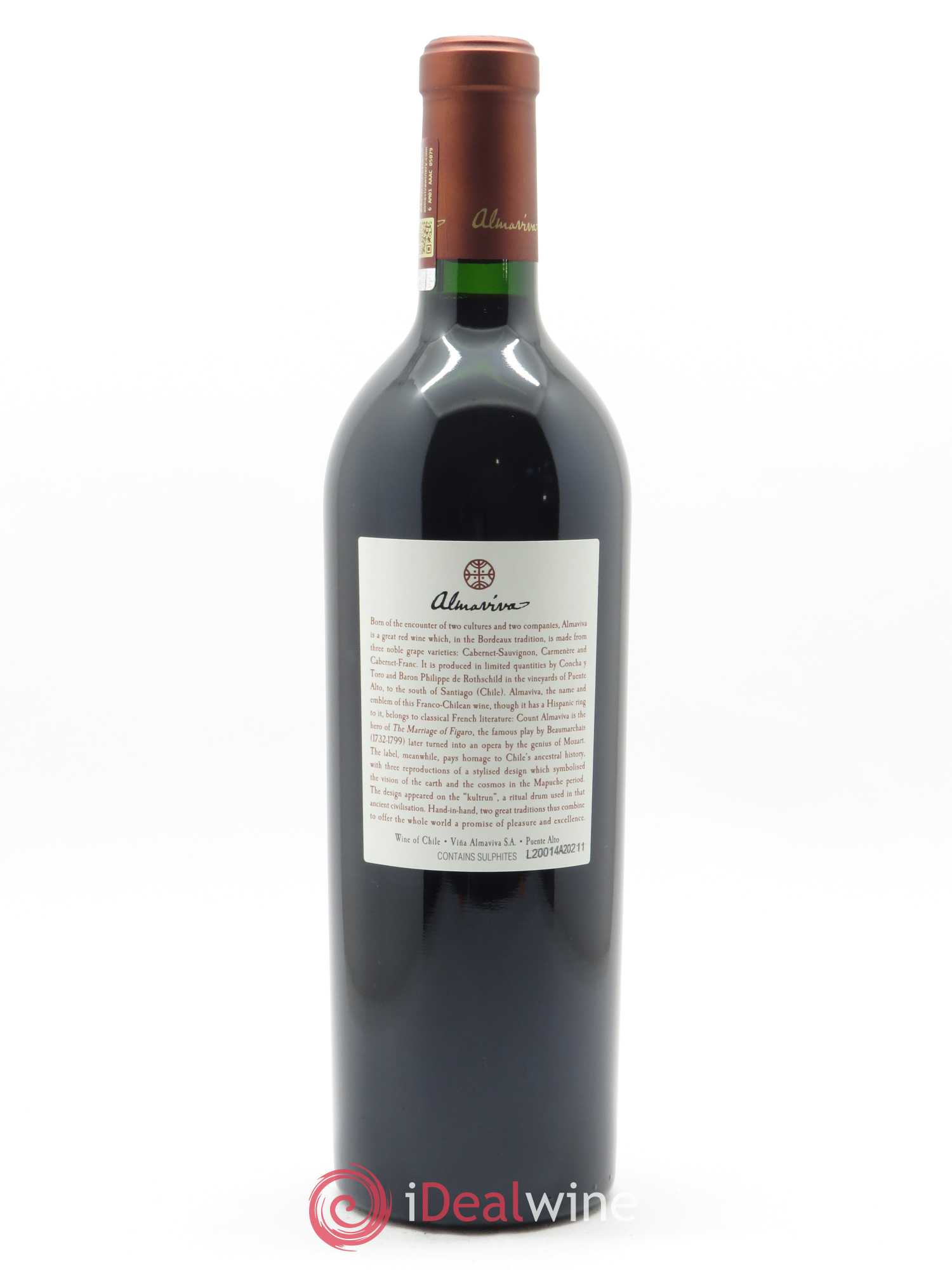Chili Almaviva Baron P. de Rothschild Concha y Toro (CBO à partir de 6 BTE) 2018 - Posten von 1 Flasche - 1
