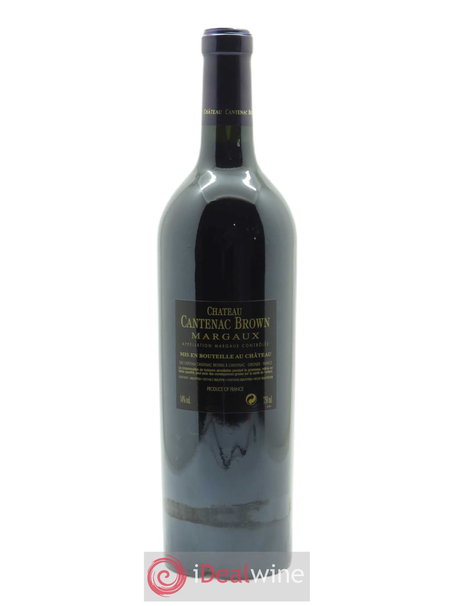 Château Cantenac Brown 3ème Grand Cru Classé (CBO à partir de 6 bts) 2015 - Lot de 1 bouteille - 1