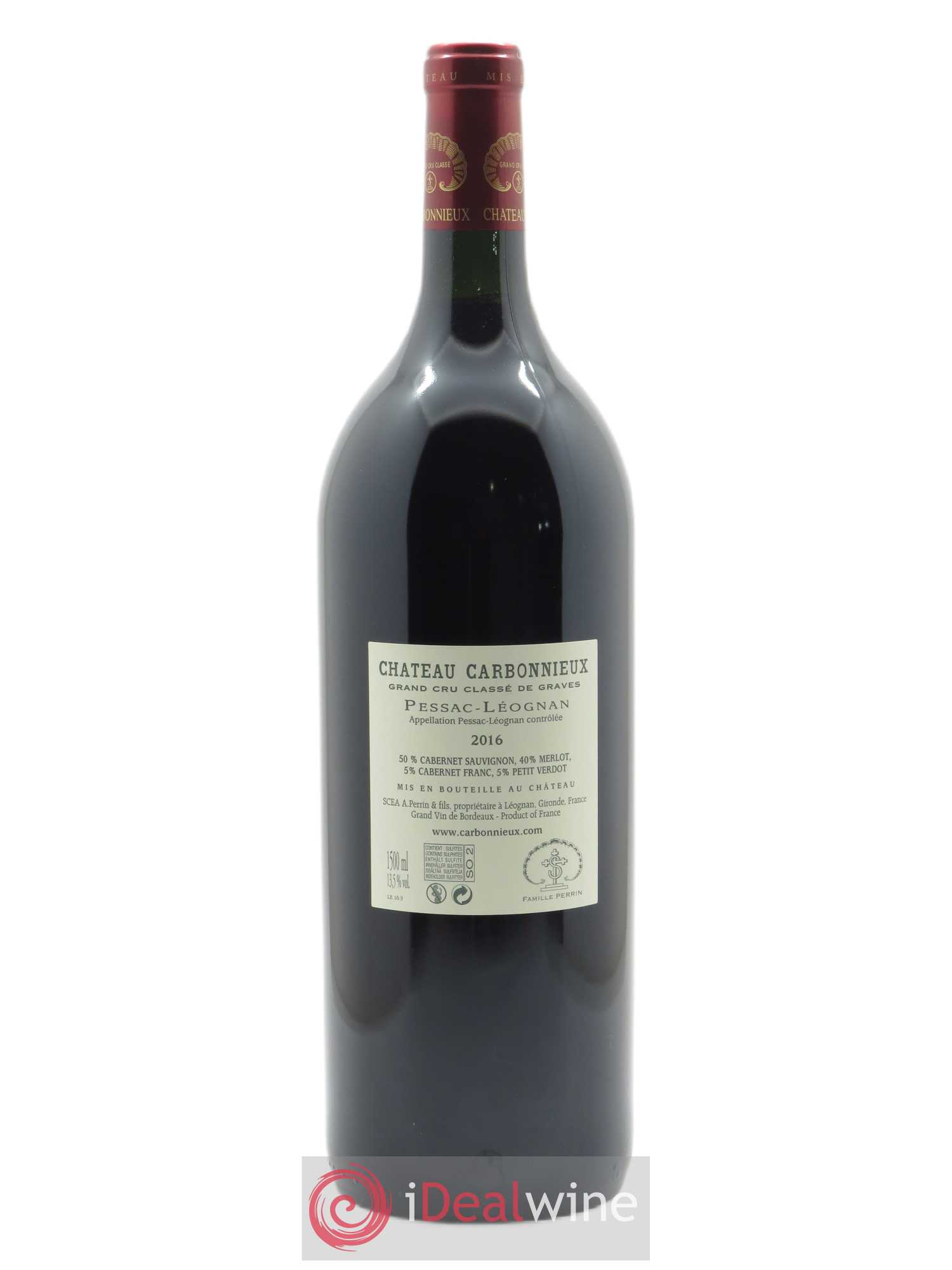 Château Carbonnieux Cru Classé de Graves (CBO à partir 6 mgs) 2016 - Lot de 1 magnum - 1