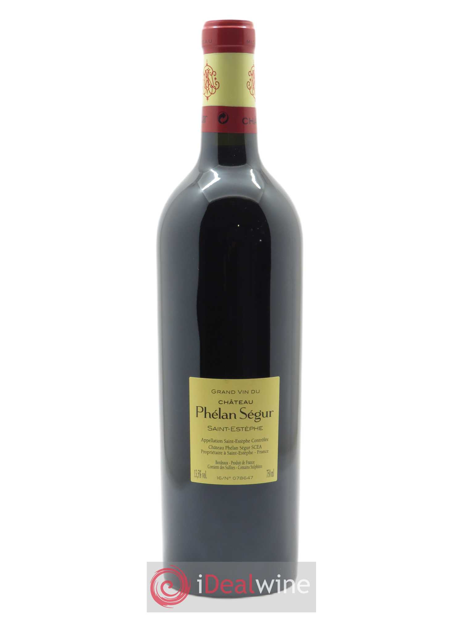 Château Phélan Ségur (CBO à partir 12 bts) 2016 - Posten von 1 Flasche - 1