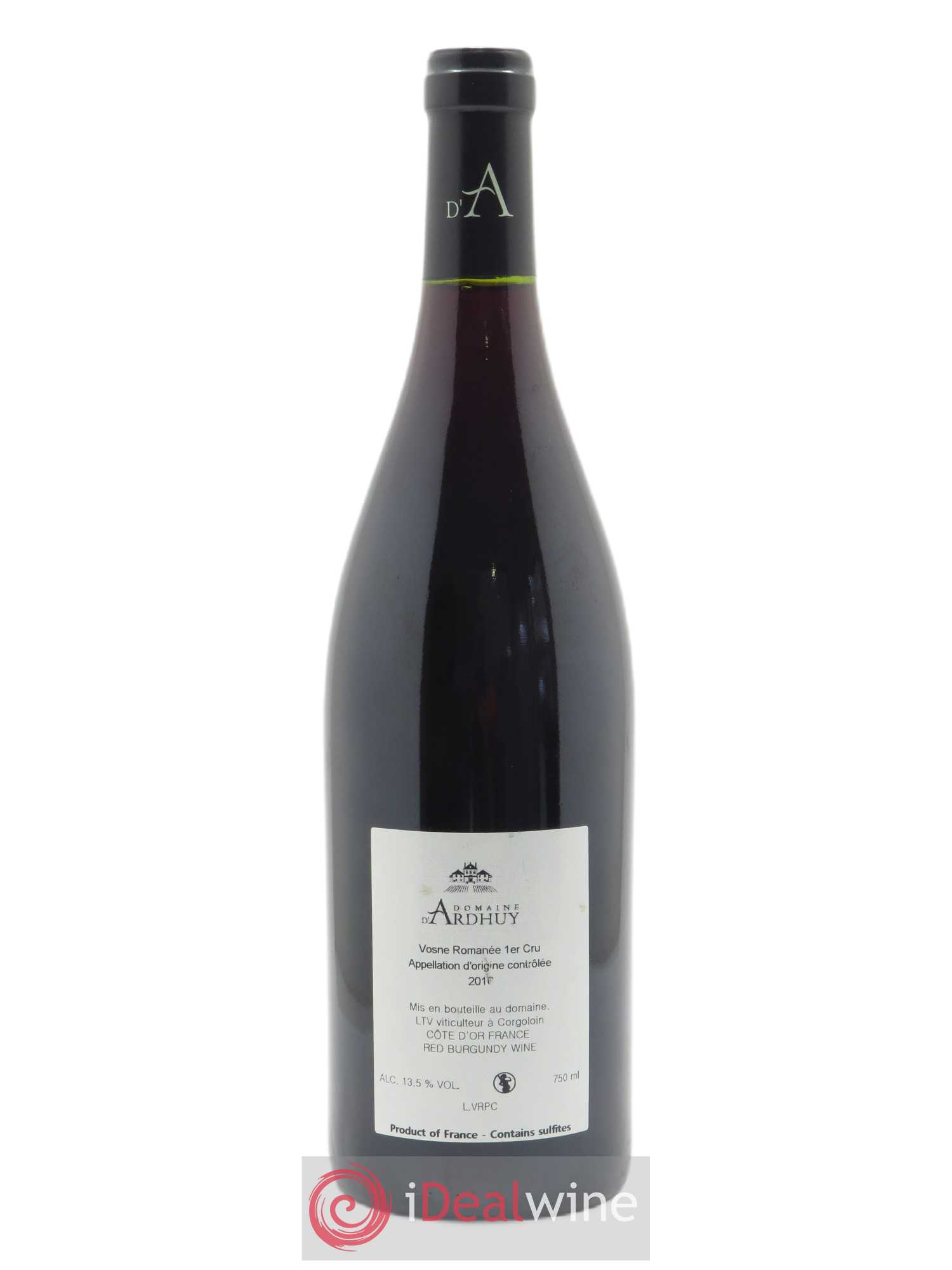 Vosne-Romanée 1er Cru Les Chaumes Ardhuy (Domaine d') 2010 - Lot de 1 bouteille - 1