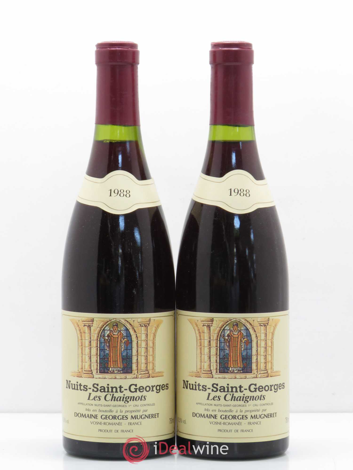Nuits-Saint-Georges 1er Cru Les Chaignots Georges Mugneret (Domaine) 1988 - Lot de 2 bouteilles - 0