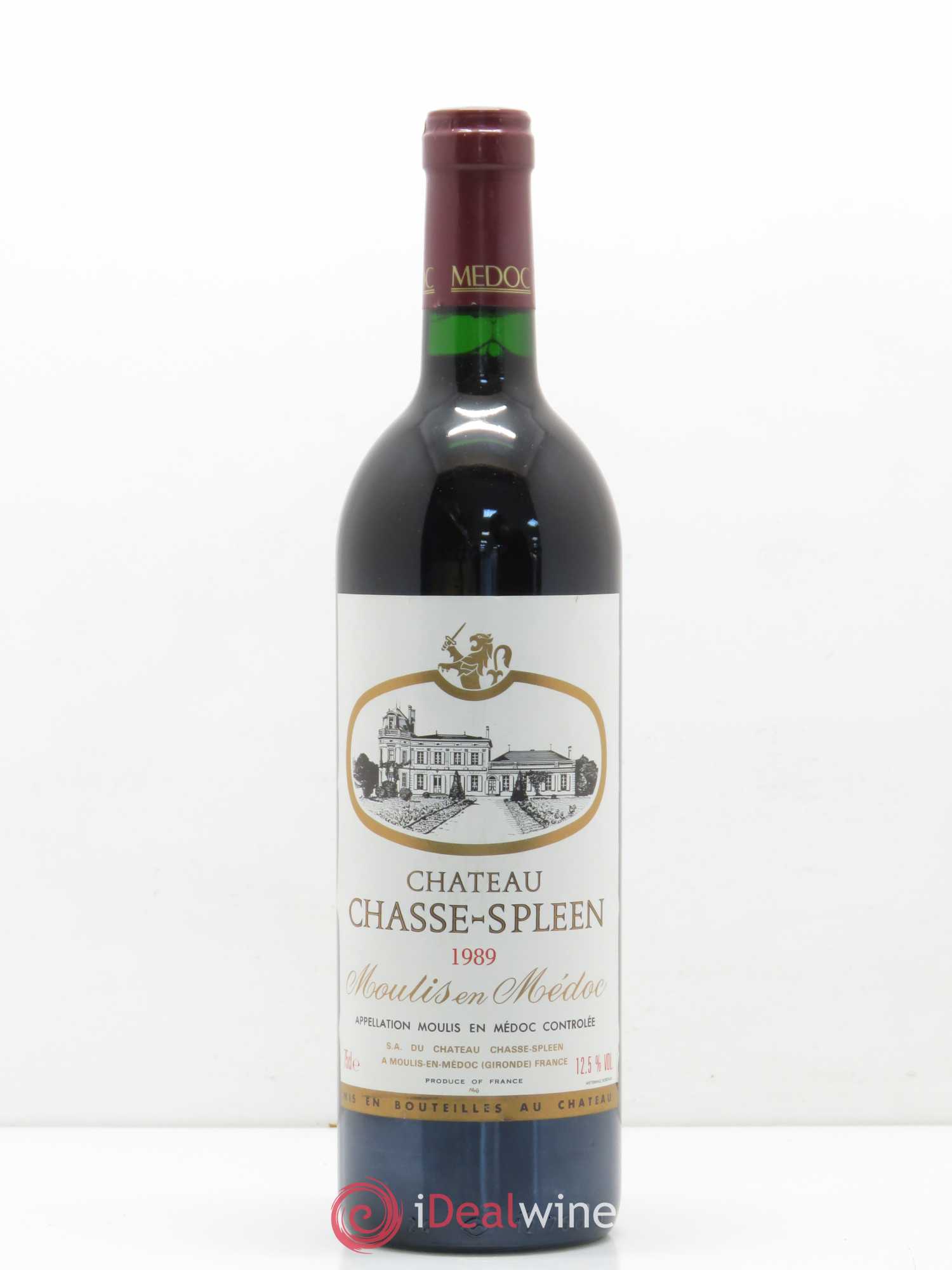 Château Chasse Spleen 1989 - Lot de 1 bouteille - 0