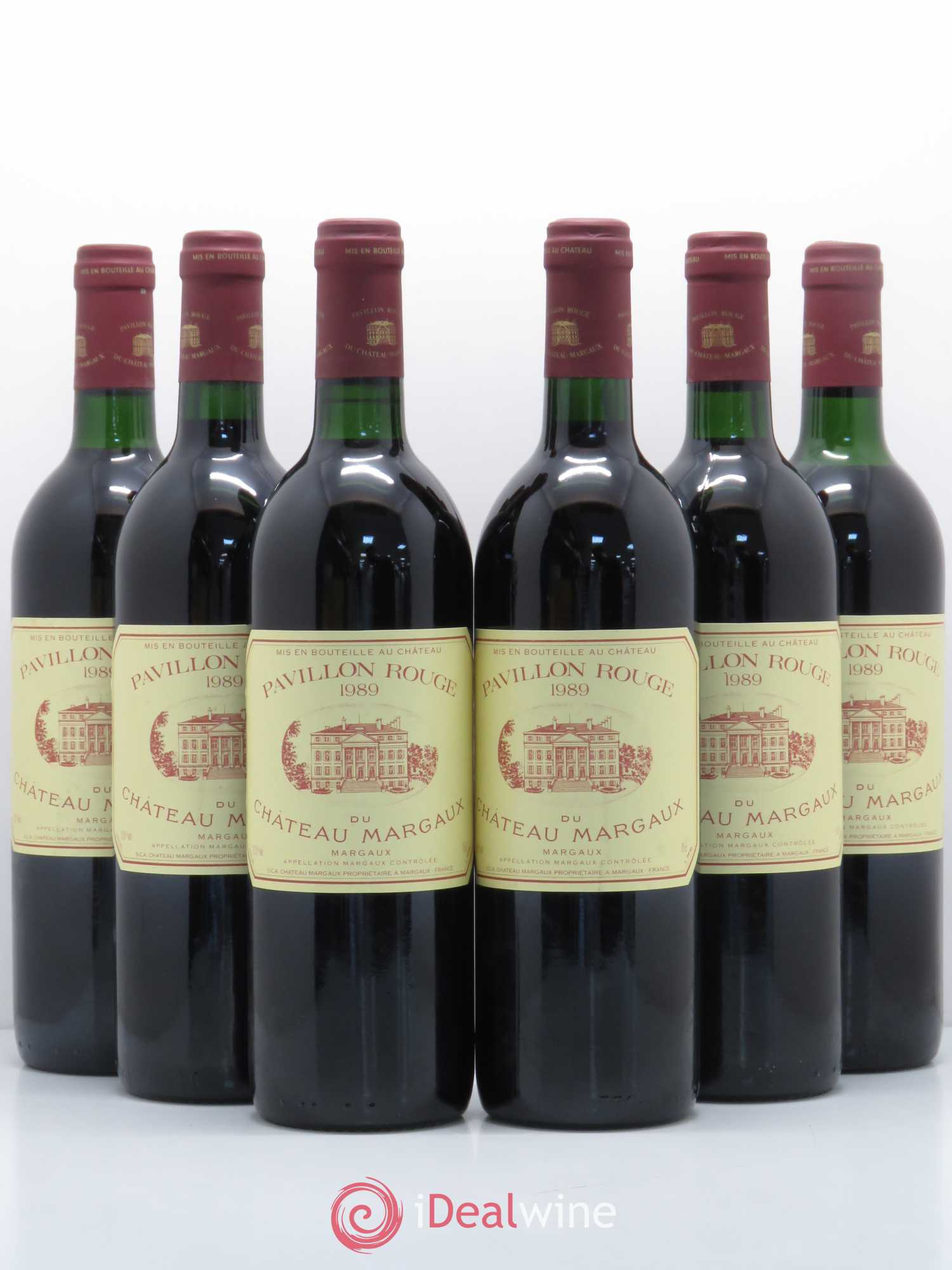 Pavillon Rouge du Château Margaux Second Vin 1989 - Lot de 6 bouteilles - 0