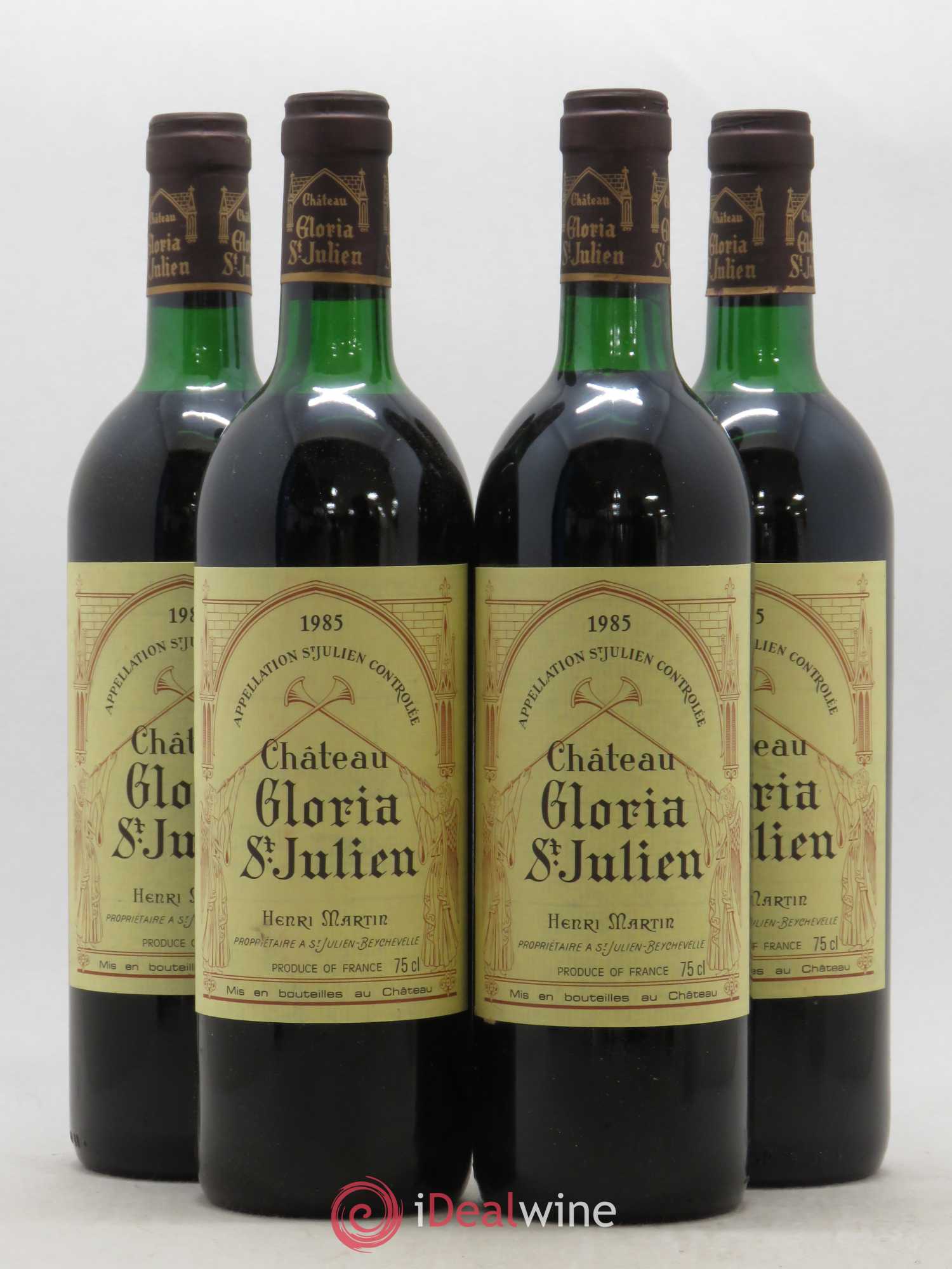 Château Gloria 1985 - Lot de 4 bouteilles - 0