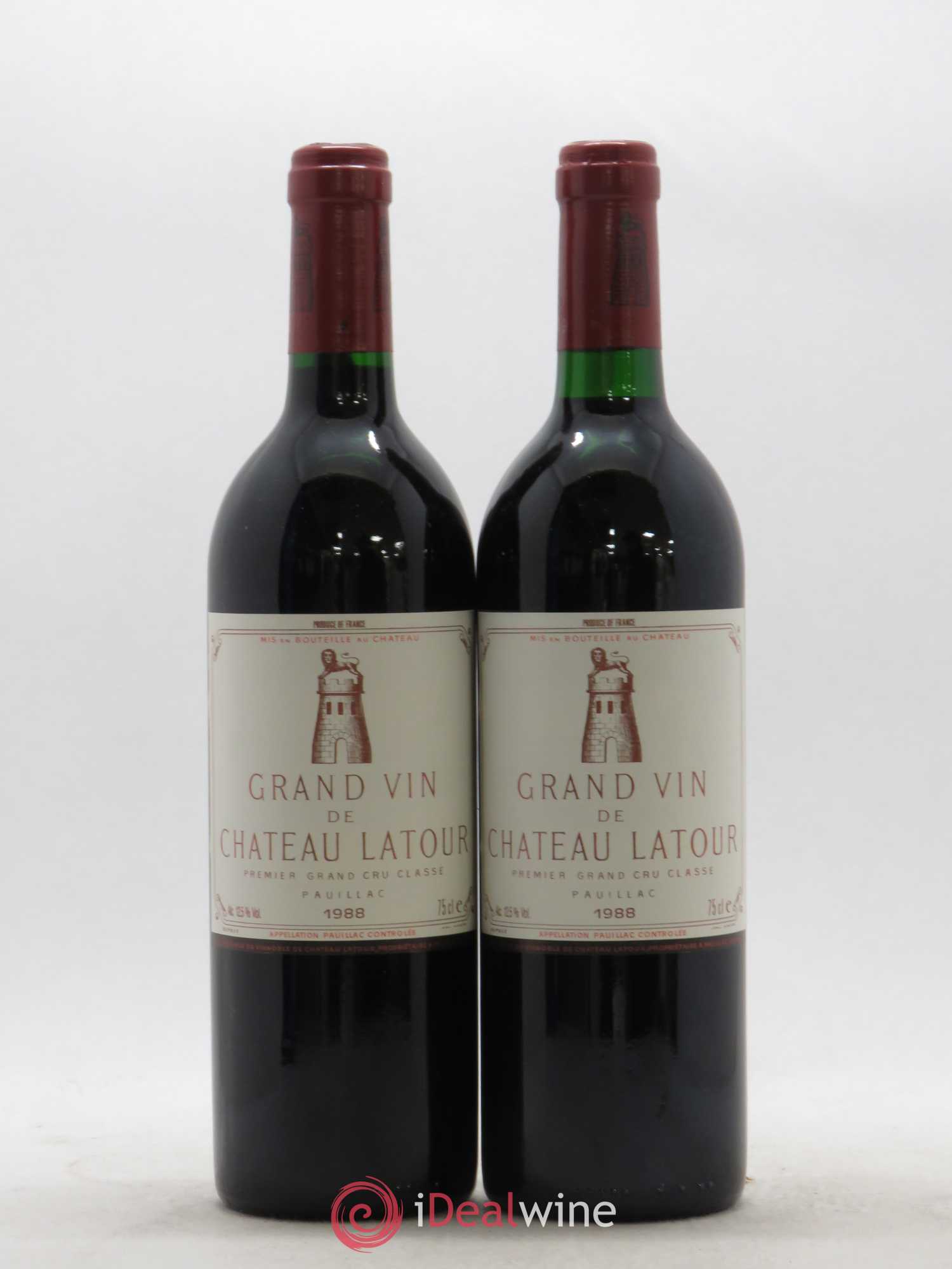 Château Latour 1er Grand Cru Classé 1988 - Lot de 2 bouteilles - 0