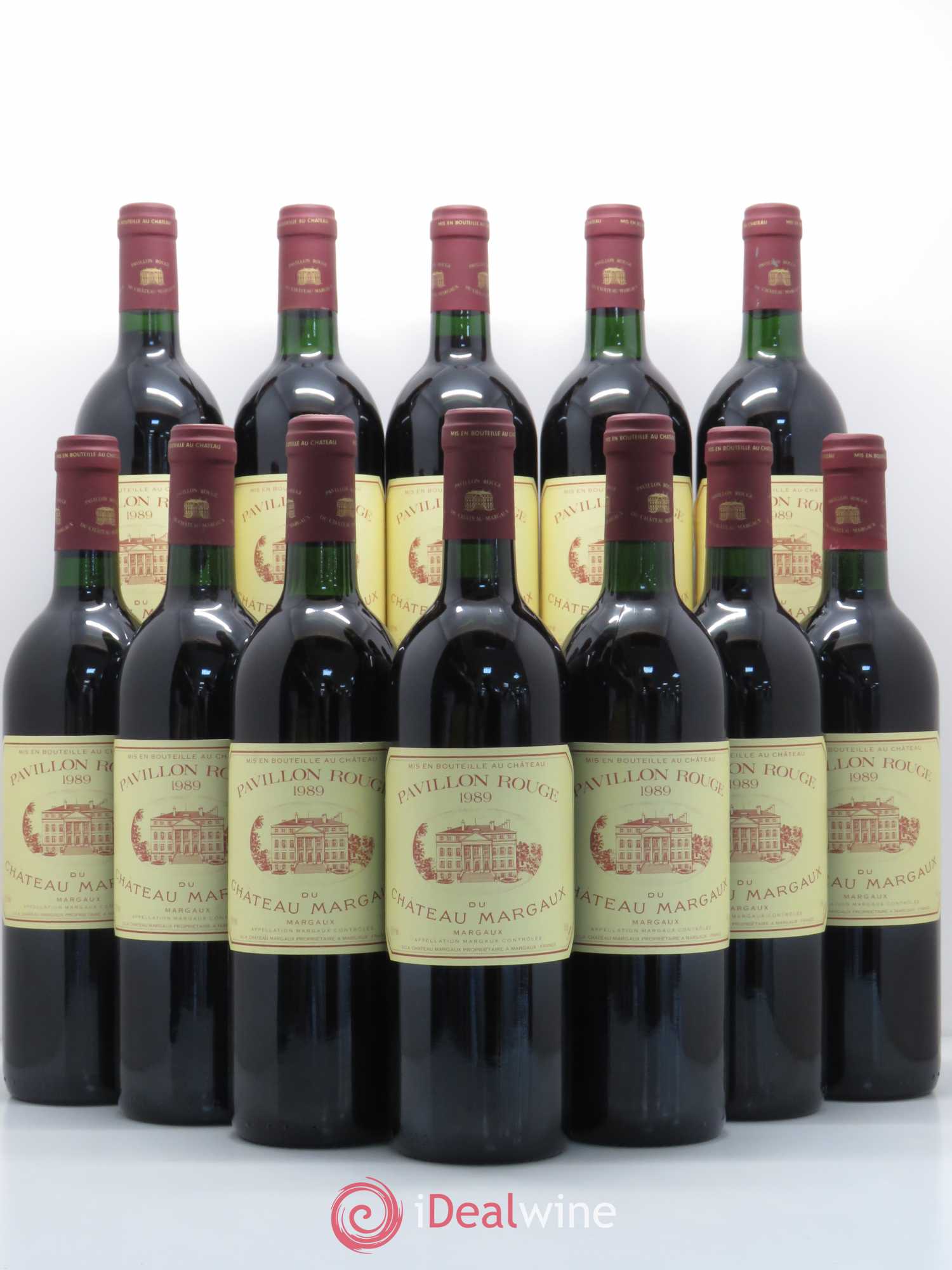 Pavillon Rouge du Château Margaux Second Vin 1989 - Lot de 12 bouteilles - 0