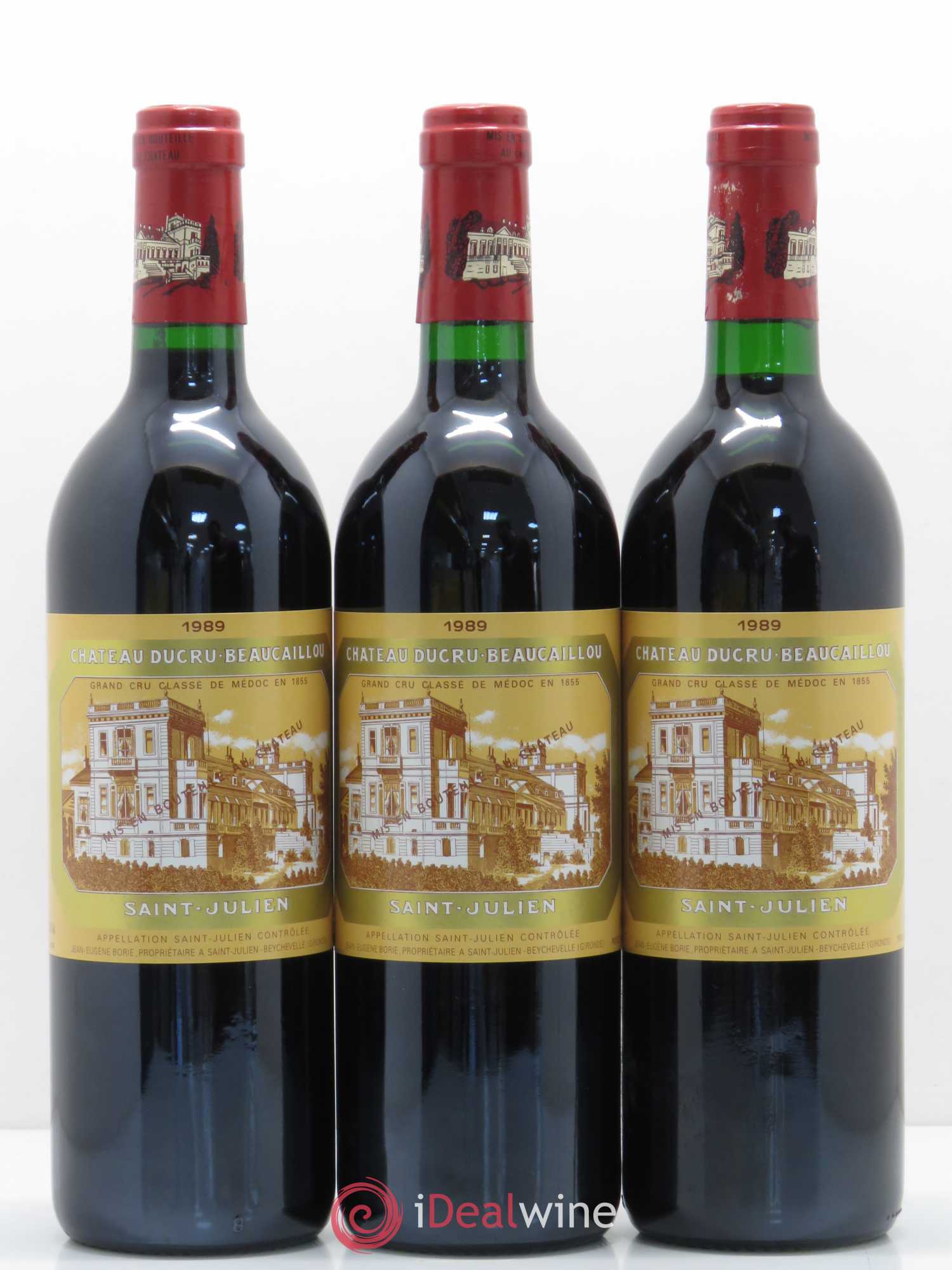 Château Ducru Beaucaillou 2ème Grand Cru Classé 1989 - Lot de 3 bouteilles - 0