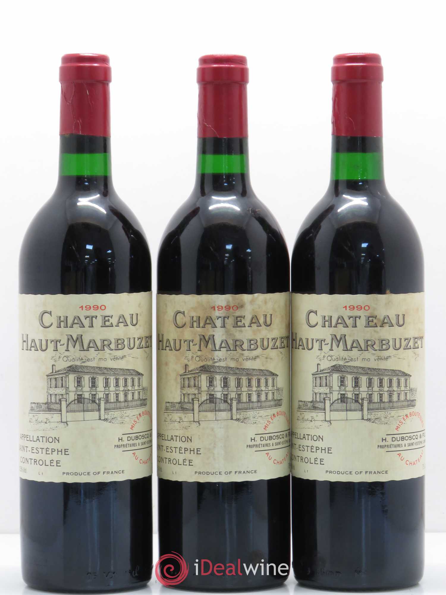 Château Haut Marbuzet 1990 - Lot de 12 bouteilles - 2