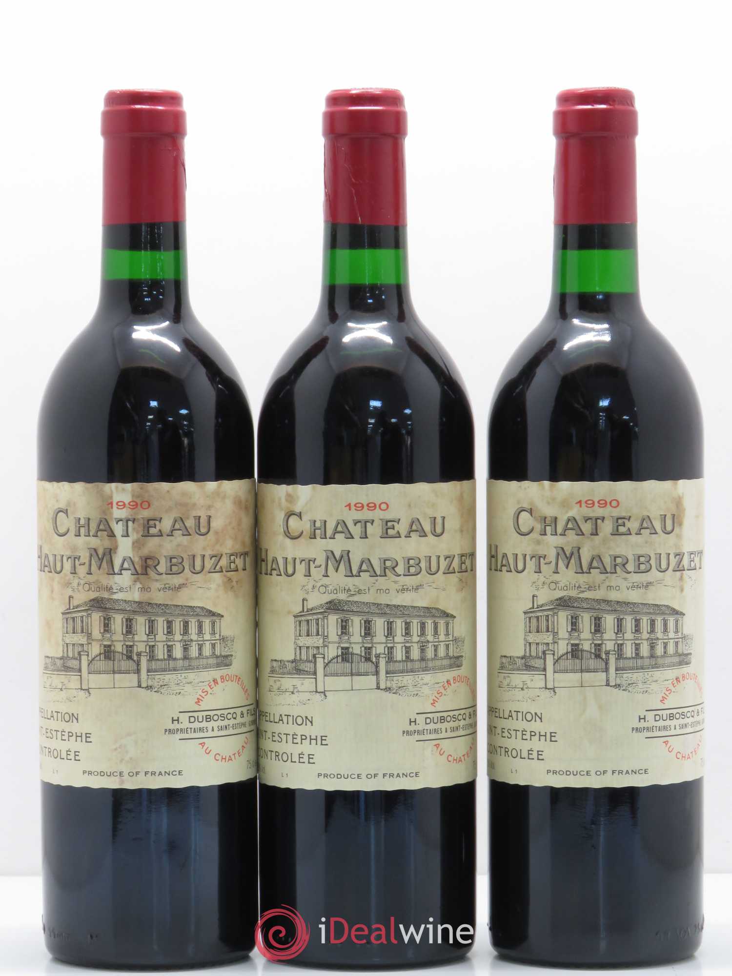 Château Haut Marbuzet 1990 - Lot de 12 bouteilles - 3