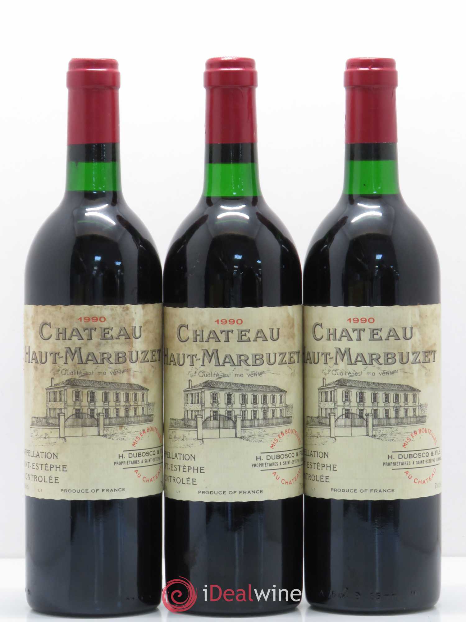 Château Haut Marbuzet 1990 - Lot de 12 bouteilles - 4