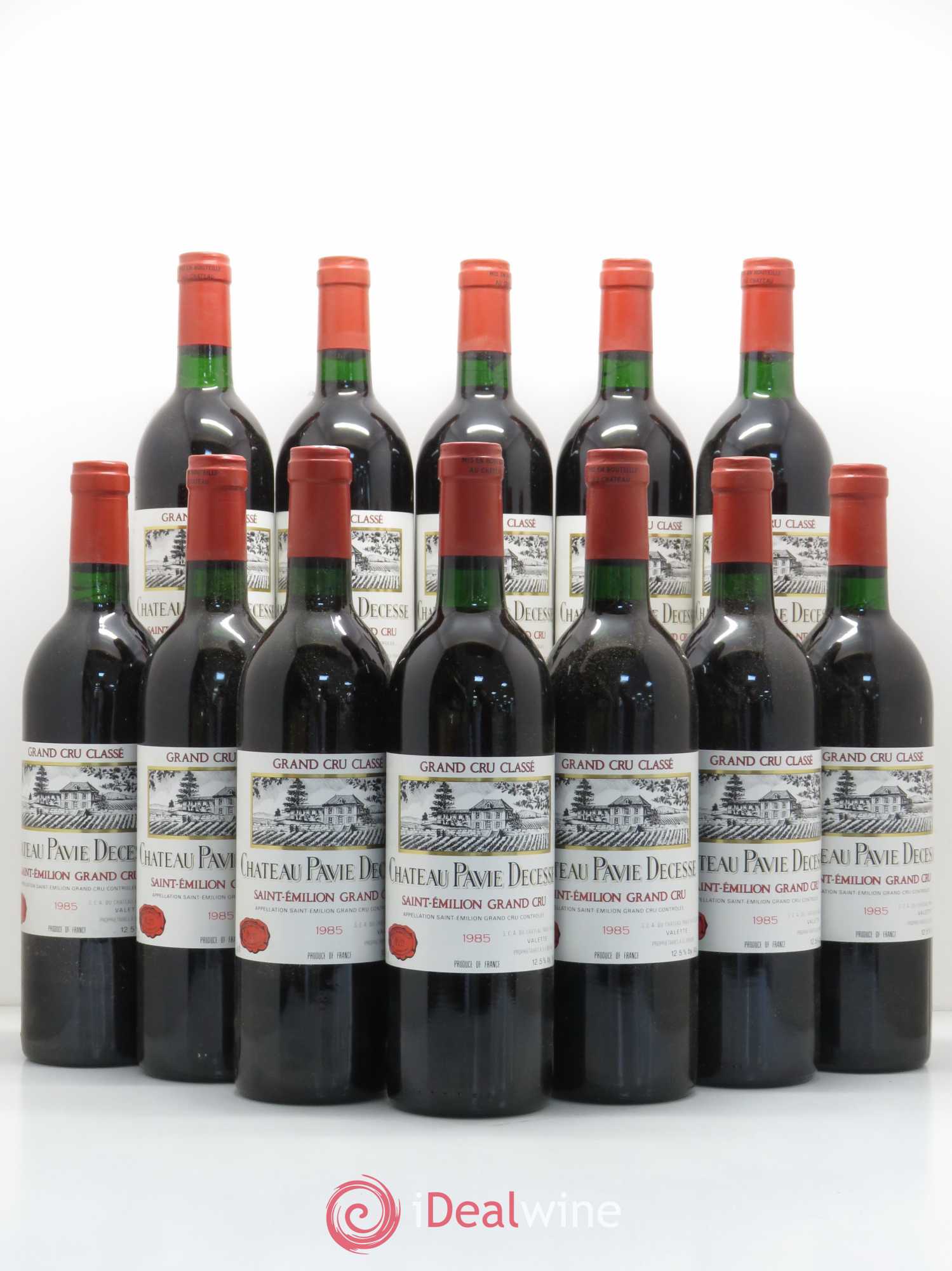 Château Pavie Decesse Grand Cru Classé 1985 - Lot de 12 bouteilles - 0