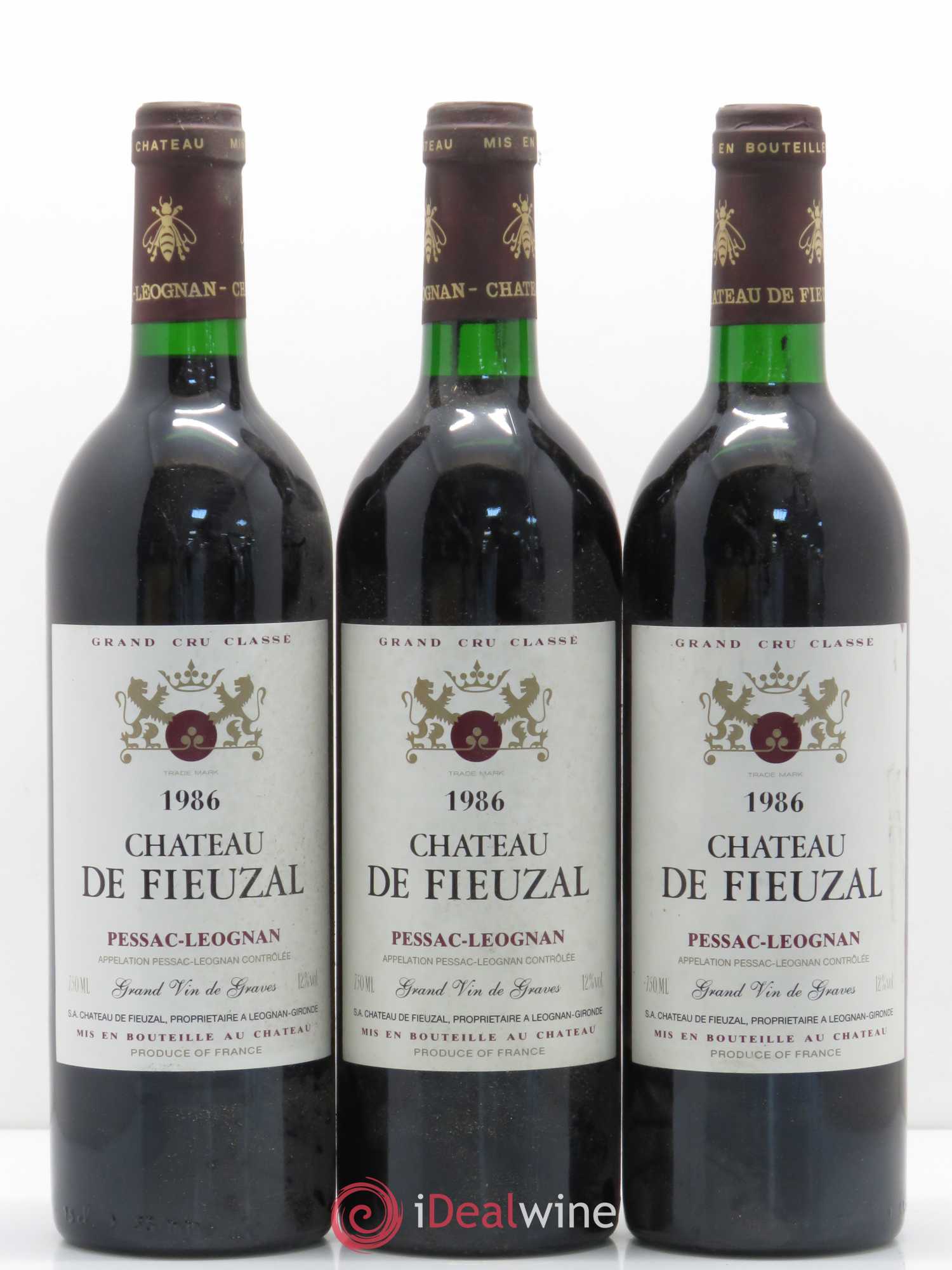 Château de Fieuzal Cru Classé de Graves 1986 - Lot de 6 bouteilles - 2