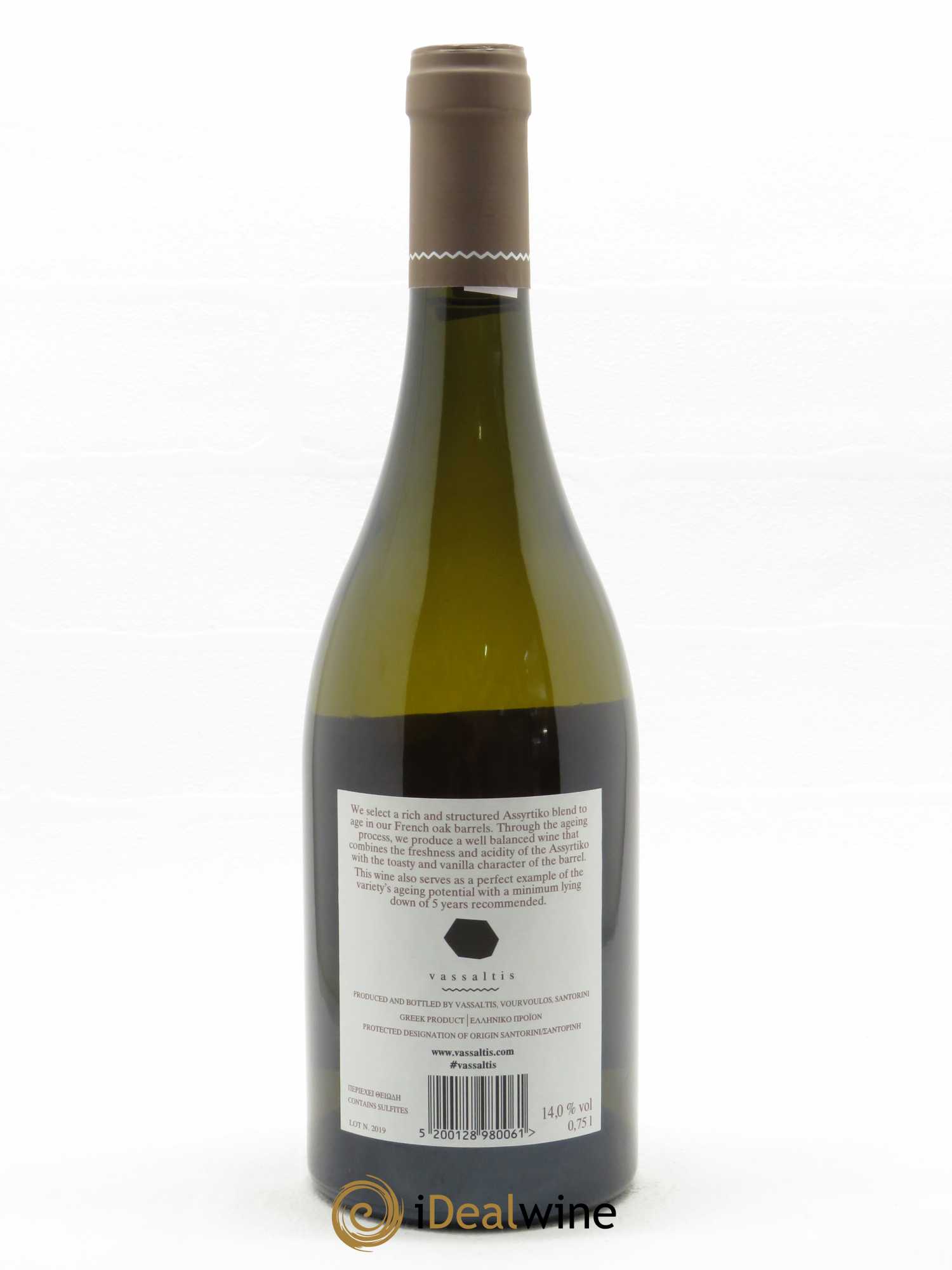 Santorini Vassaltis Barrel Aged Assyrtiko 2019 - Lot de 1 bouteille - 1