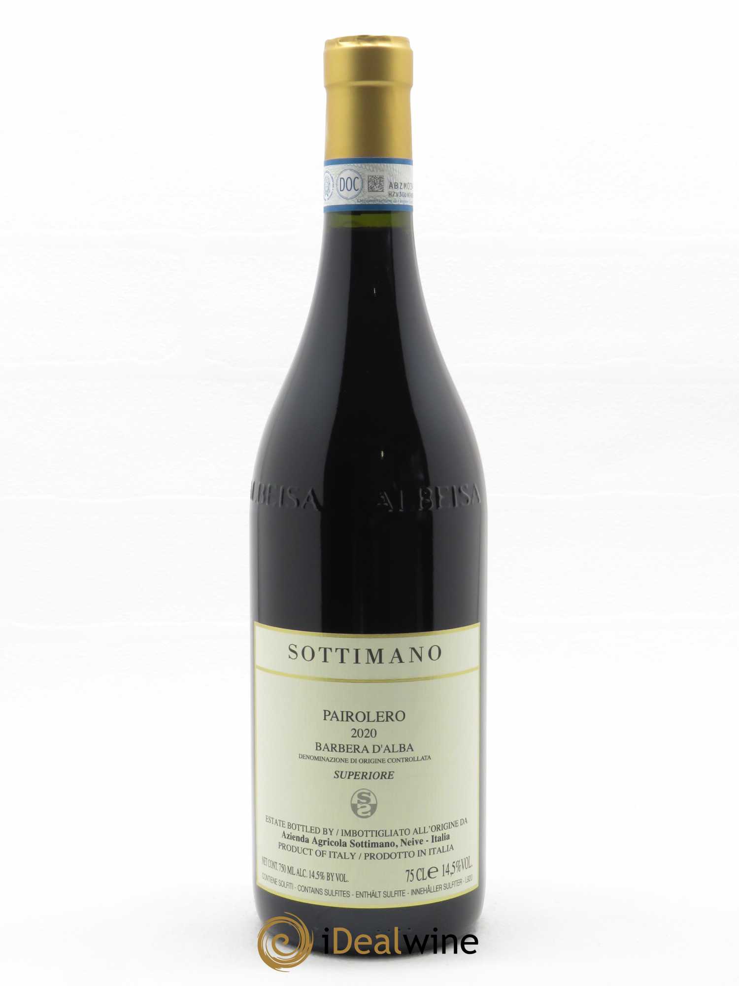 Barbera d'Alba Superiore Pairolero Sottimano 2020 - Lot of 1 bottle - 0