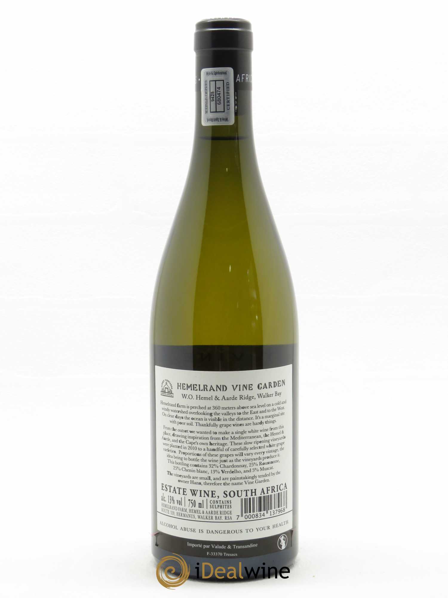 Hemel en Haarde Alheit Vineyards Hemelrand Vine Garden 2020 - Lot de 1 bouteille - 1