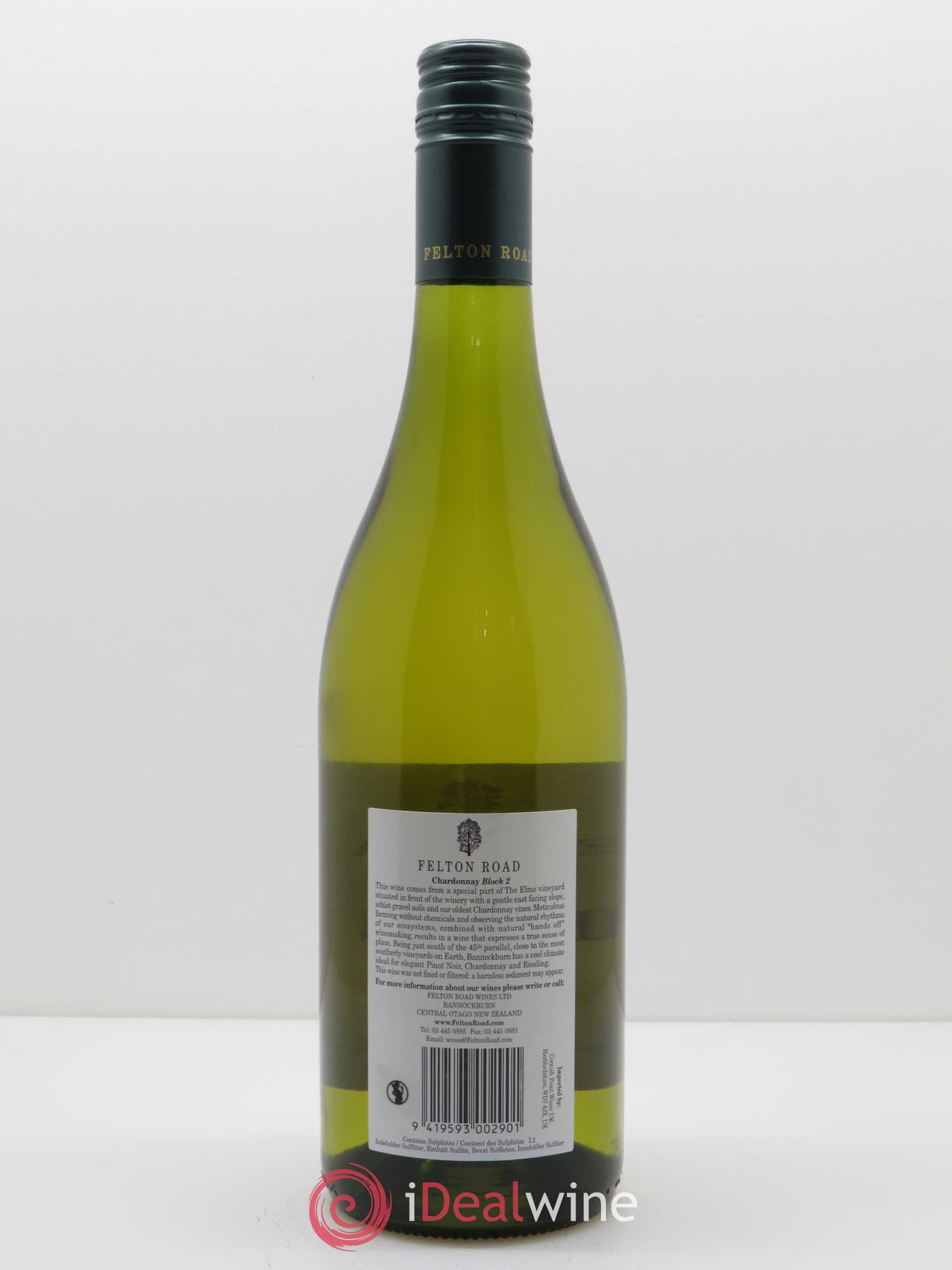 Central Otago Felton Road Block 2 Chardonnay 2017 - Lot de 1 bouteille - 1