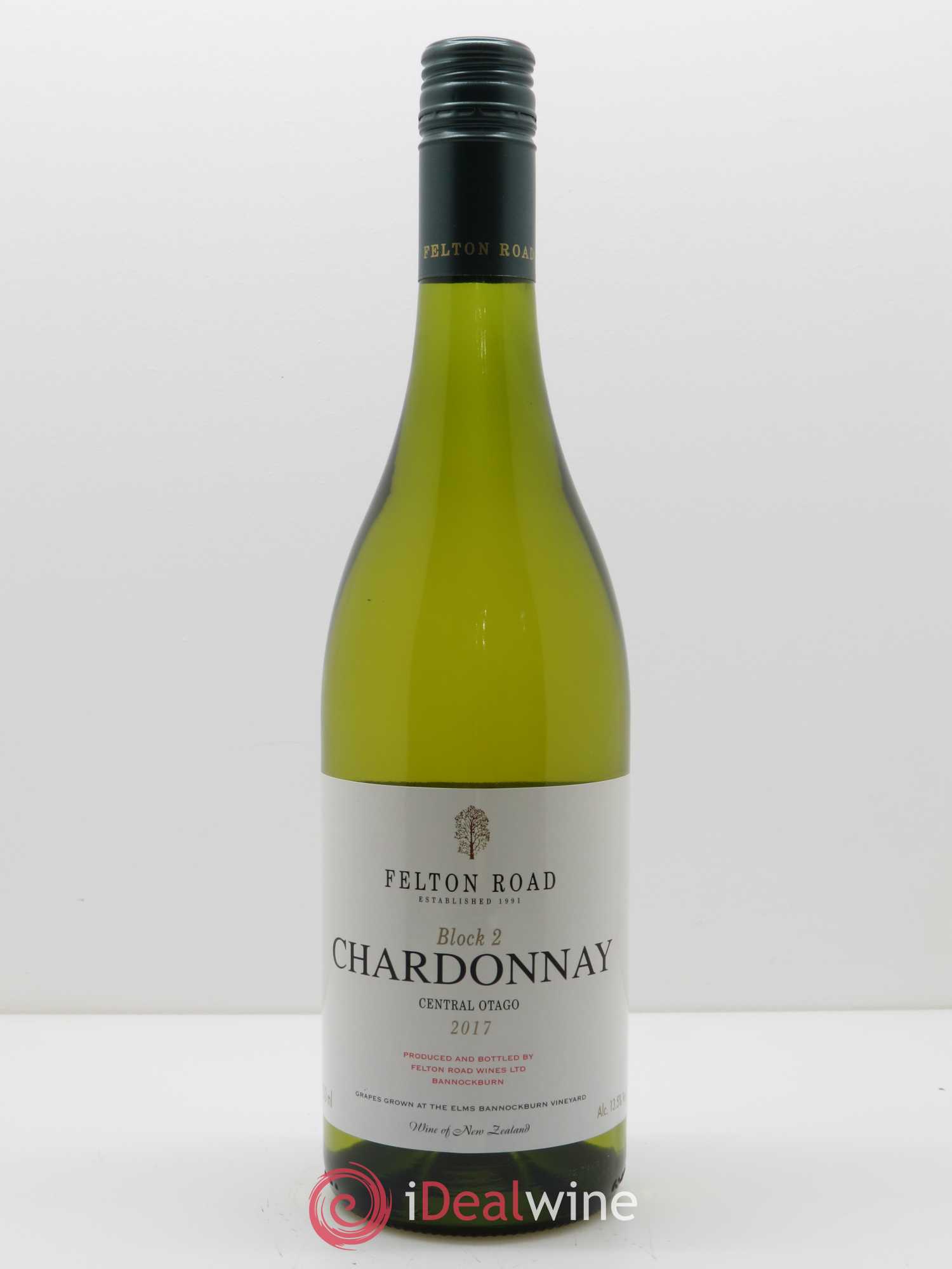 Central Otago Felton Road Block 2 Chardonnay 2017 - Lot de 1 bouteille - 0
