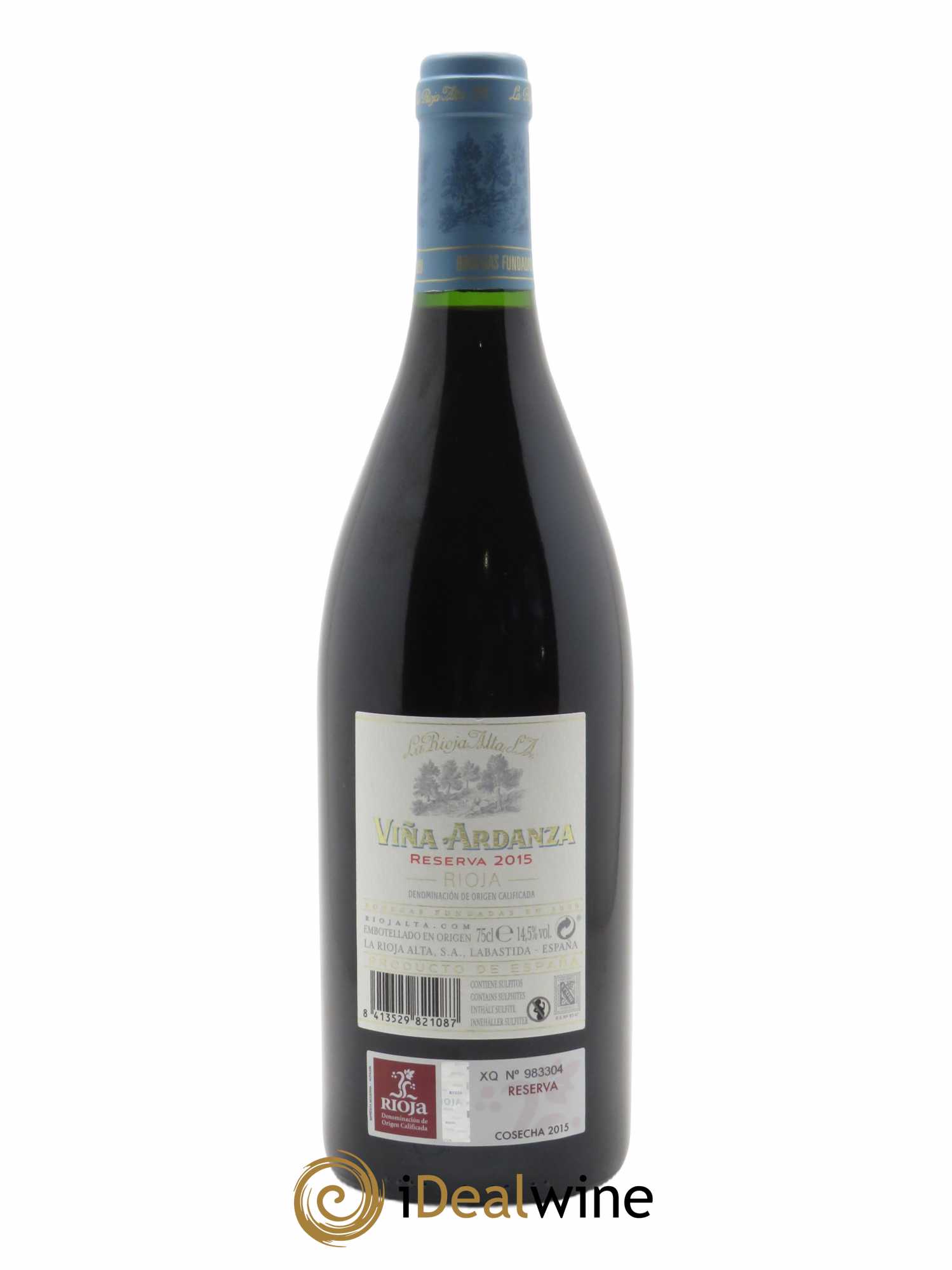 Rioja DOCa Vina Ardanza Reserva La Rioja Alta 2015 - Lot of 1 bottle - 1