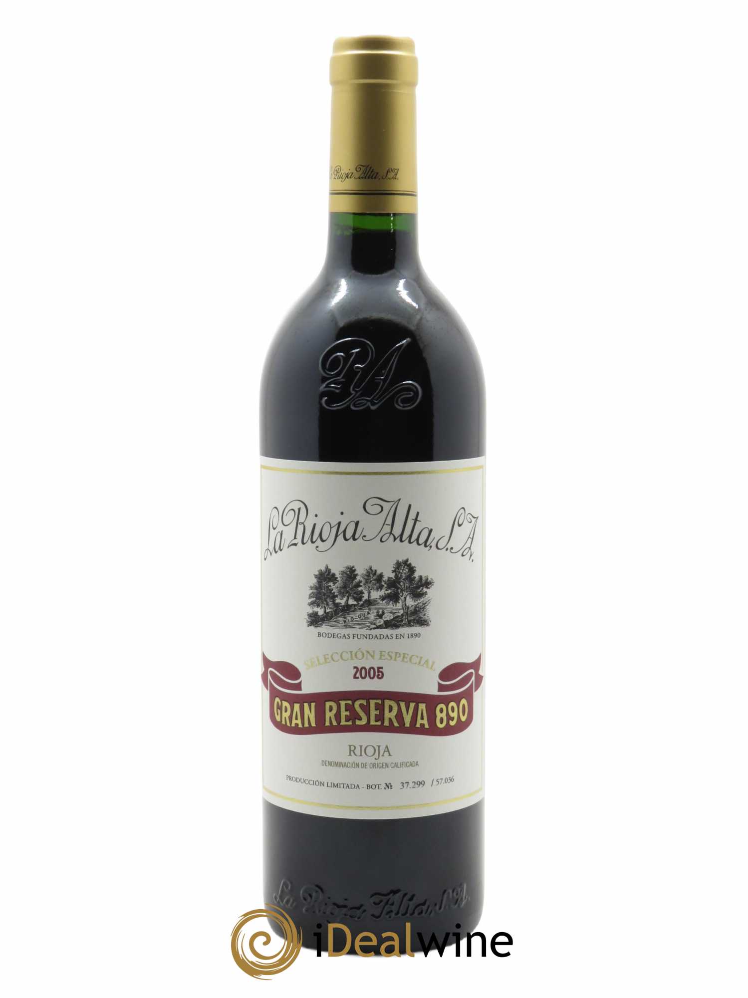 Rioja DOCa Gran Reserva 890 La Rioja Alta 2005 - Posten von 1 Flasche - 0