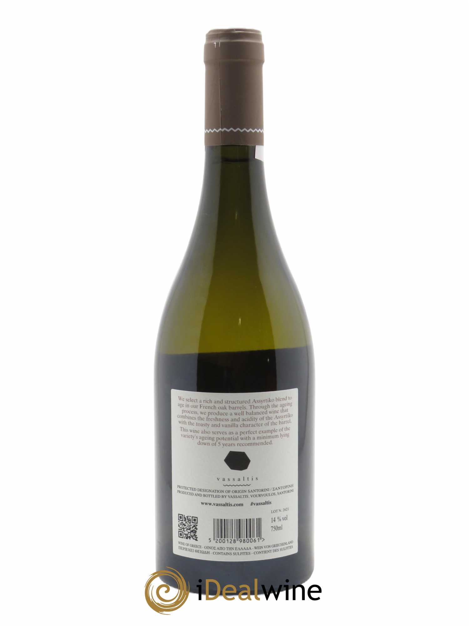 Santorini Vassaltis Barrel Aged Assyrtiko 2020 - Lot de 1 bouteille - 1