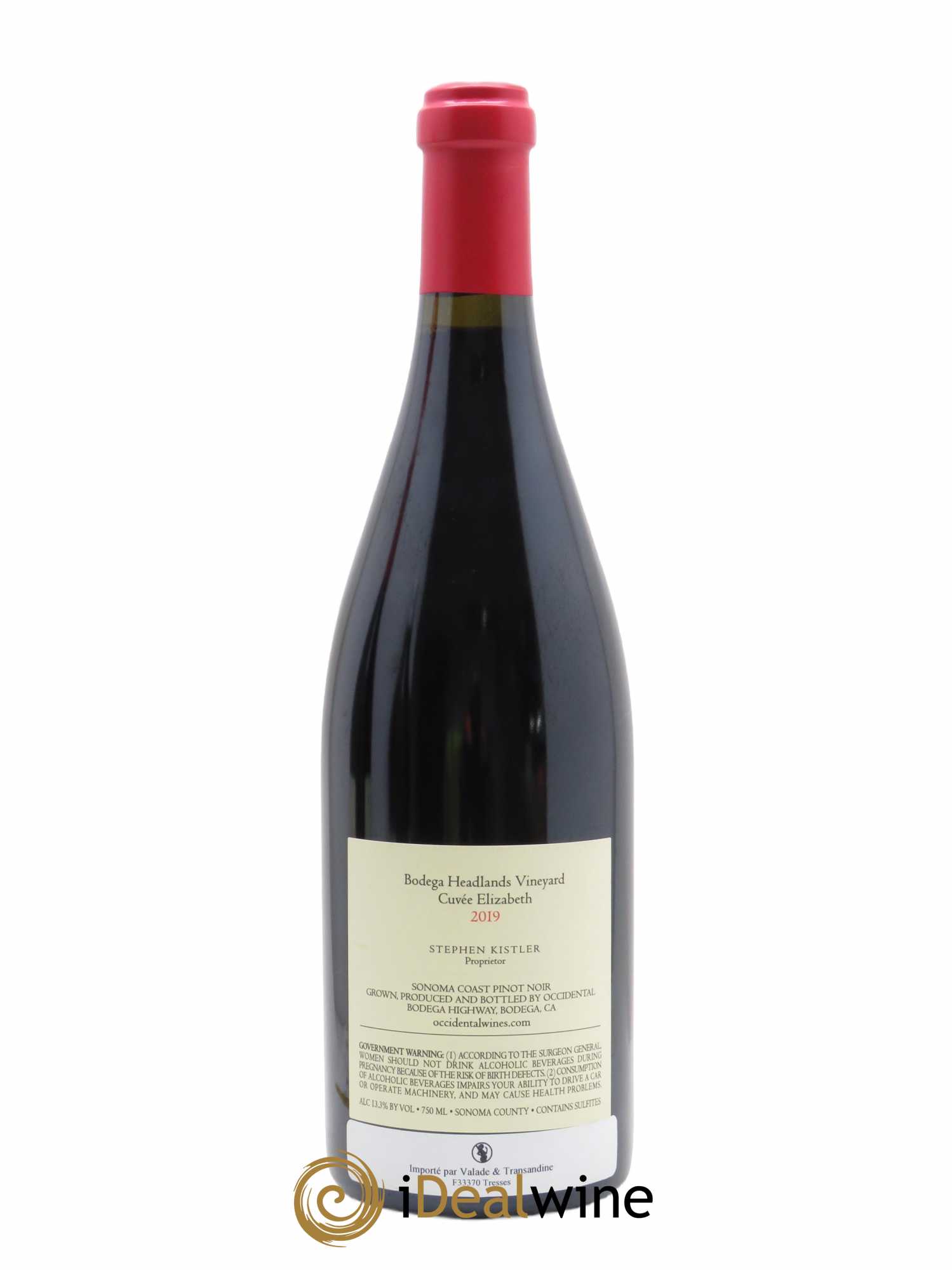 Sonoma Coast Occidental Bodega Headlands Cuvée Elizabeth 2019 - Lot de 1 bouteille - 1