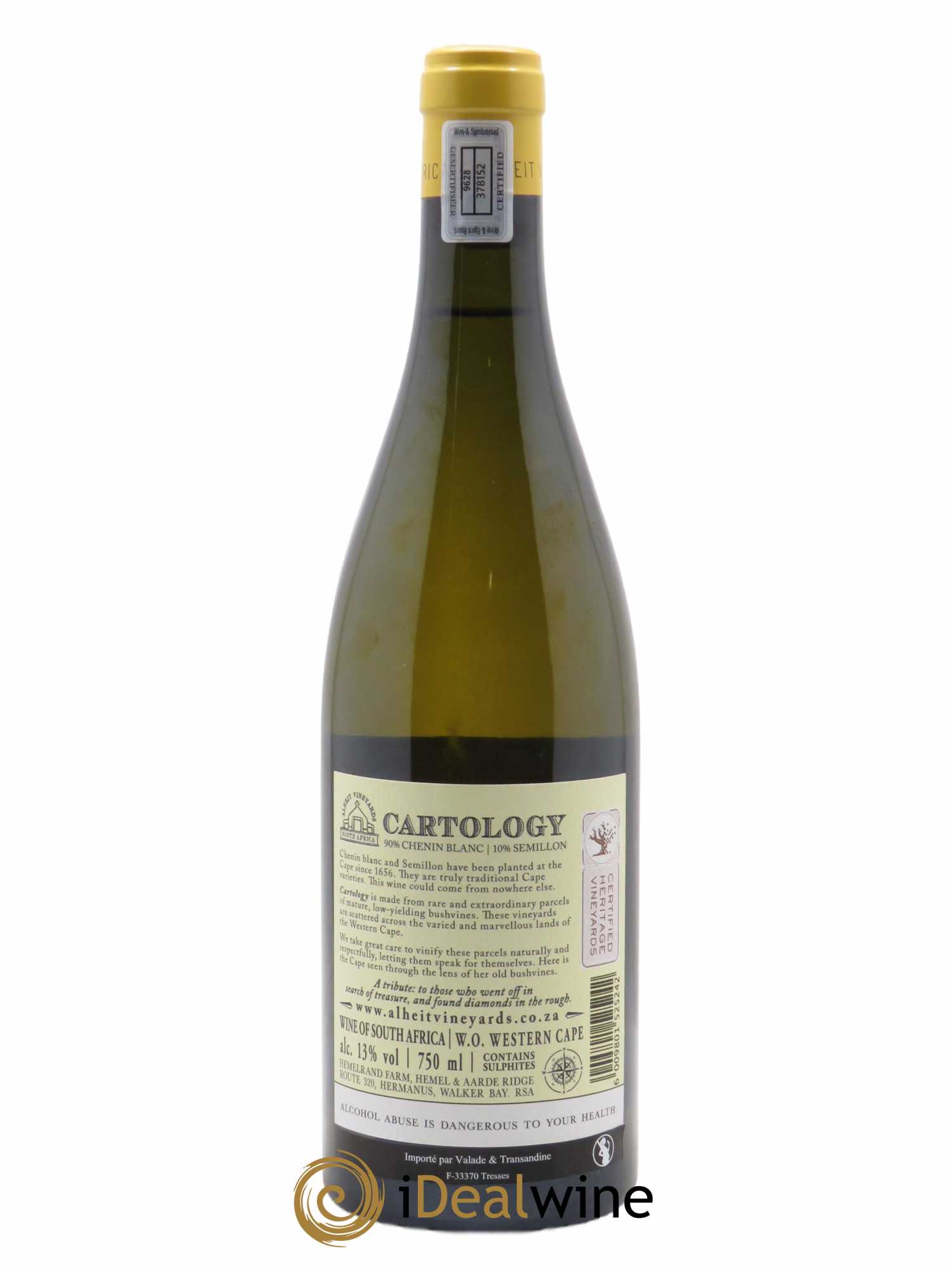 Western Cape Alheit Vineyards Cartology 2021 - Lot of 1 bottle - 1