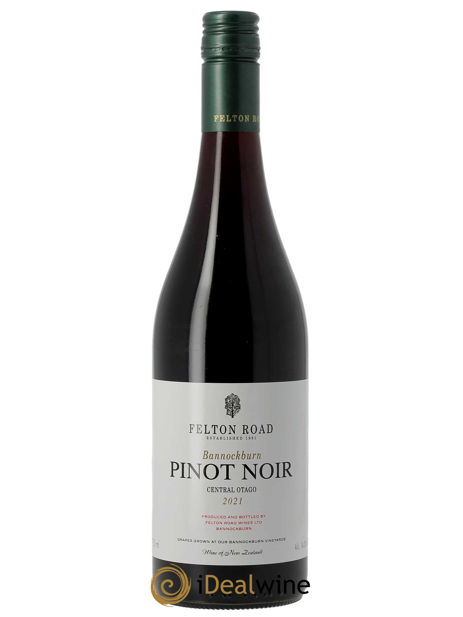 Central Otago Felton Road Bannockburn Pinot Noir 2021 - Lot of 1 bottle - 0