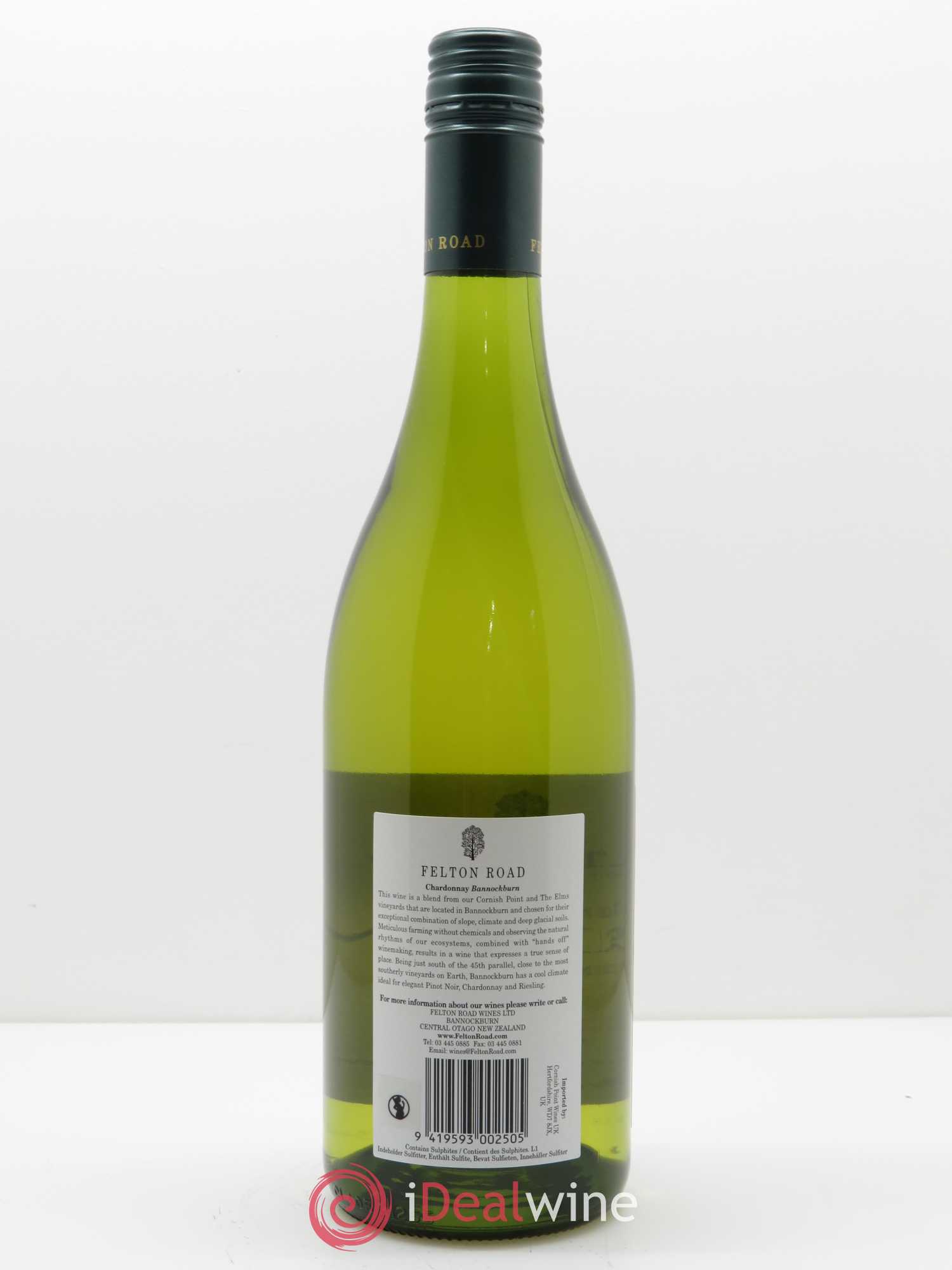 Central Otago Felton Road Bannockburn Chardonnay 2017 - Lot de 1 bouteille - 1