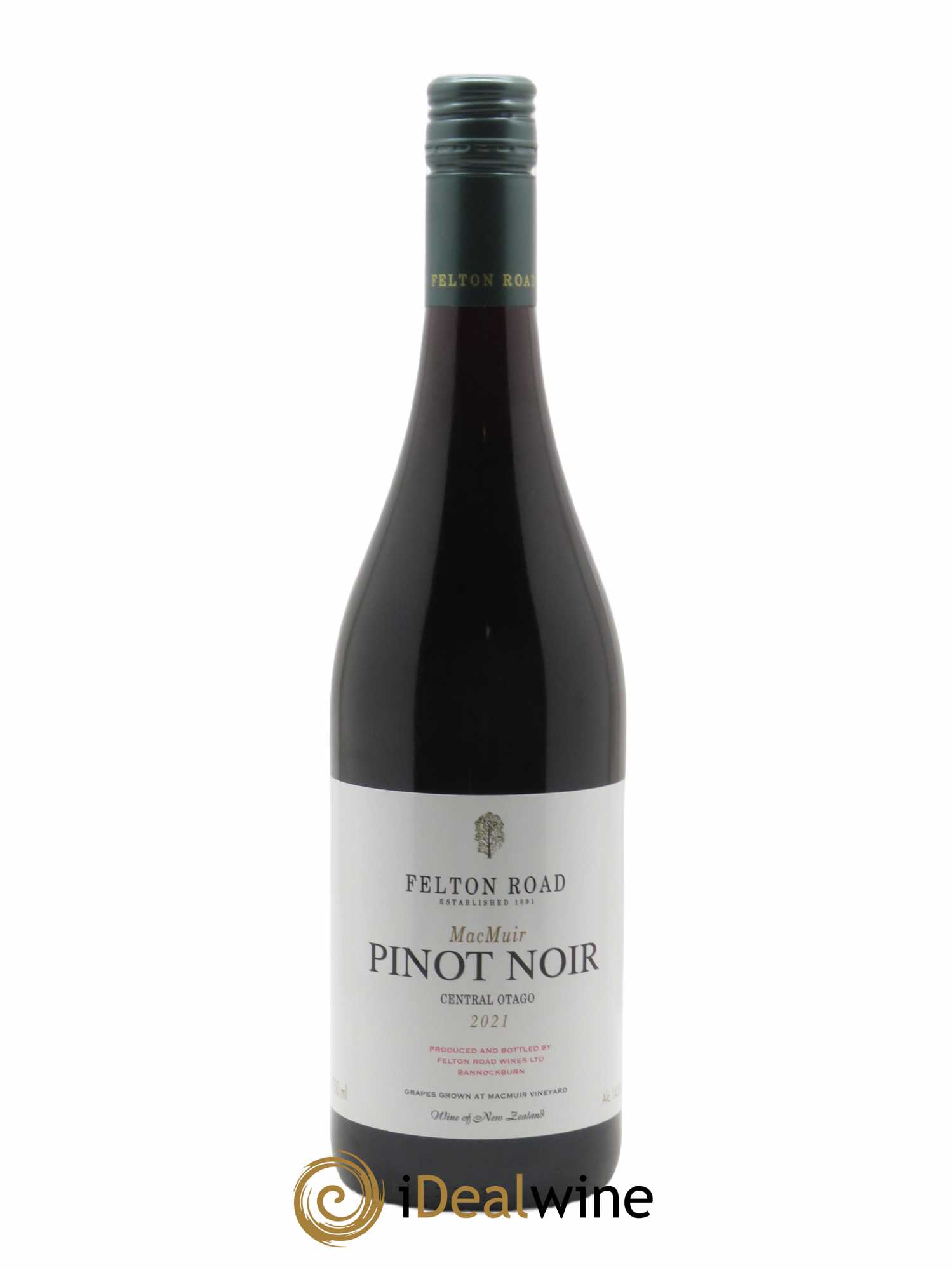 Central Otago Felton Road MacMuir Pinot Noir 2021 - Lot de 1 bouteille - 0