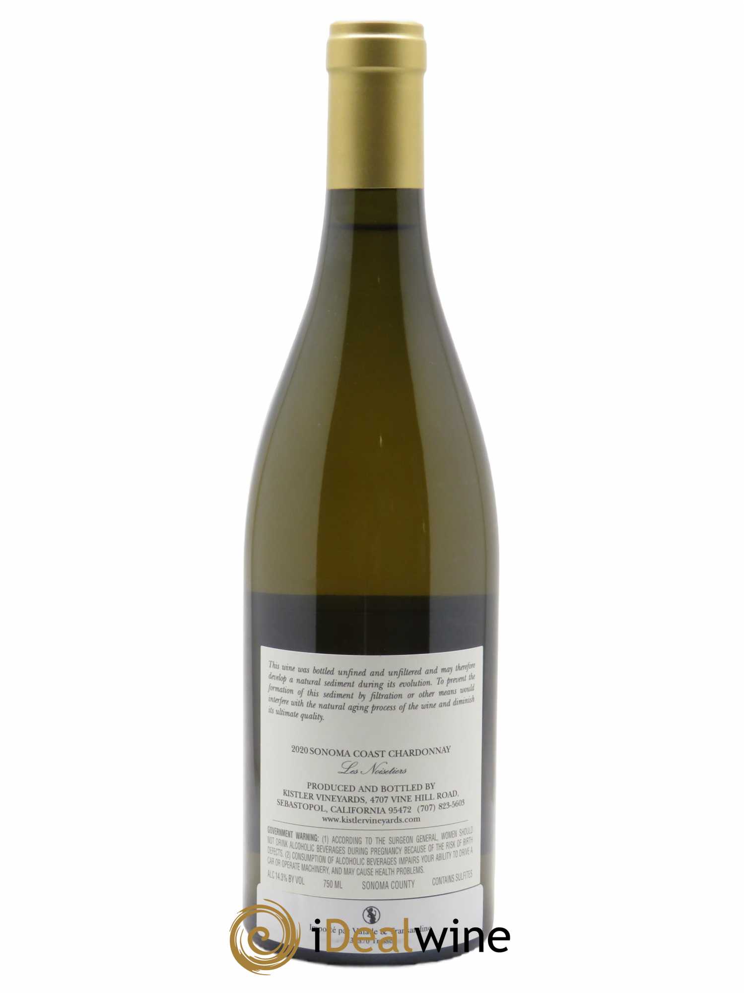 Sonoma Coast Kistler Les Noisetiers Chardonnay Kistler 2020 - Lot de 1 bouteille - 1